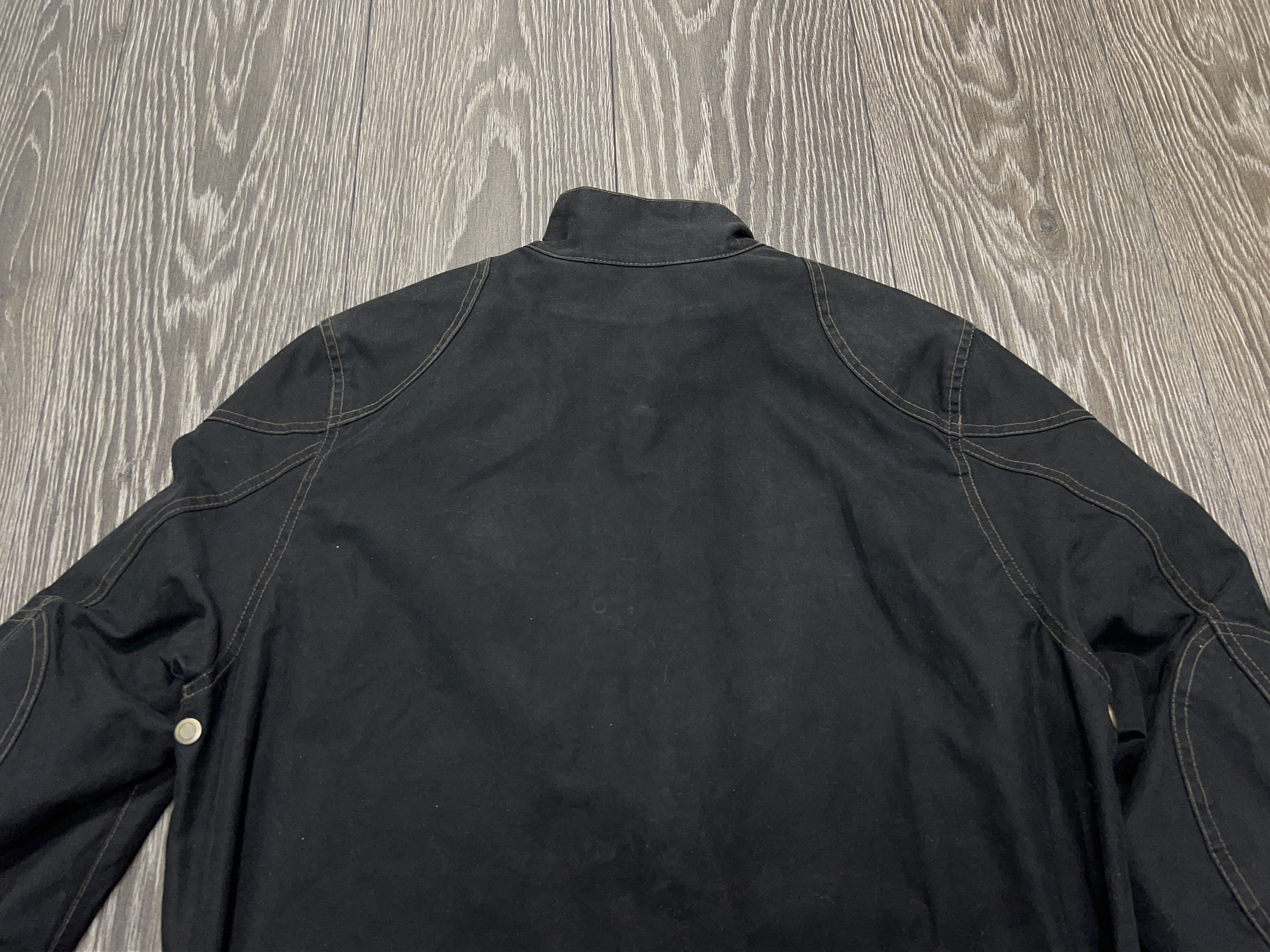 Belstaff Mens Trialmaster Black Motorcycle Belted Cotton Jacket Coat Size US M / EU 48-50 / 2 - 24 Thumbnail