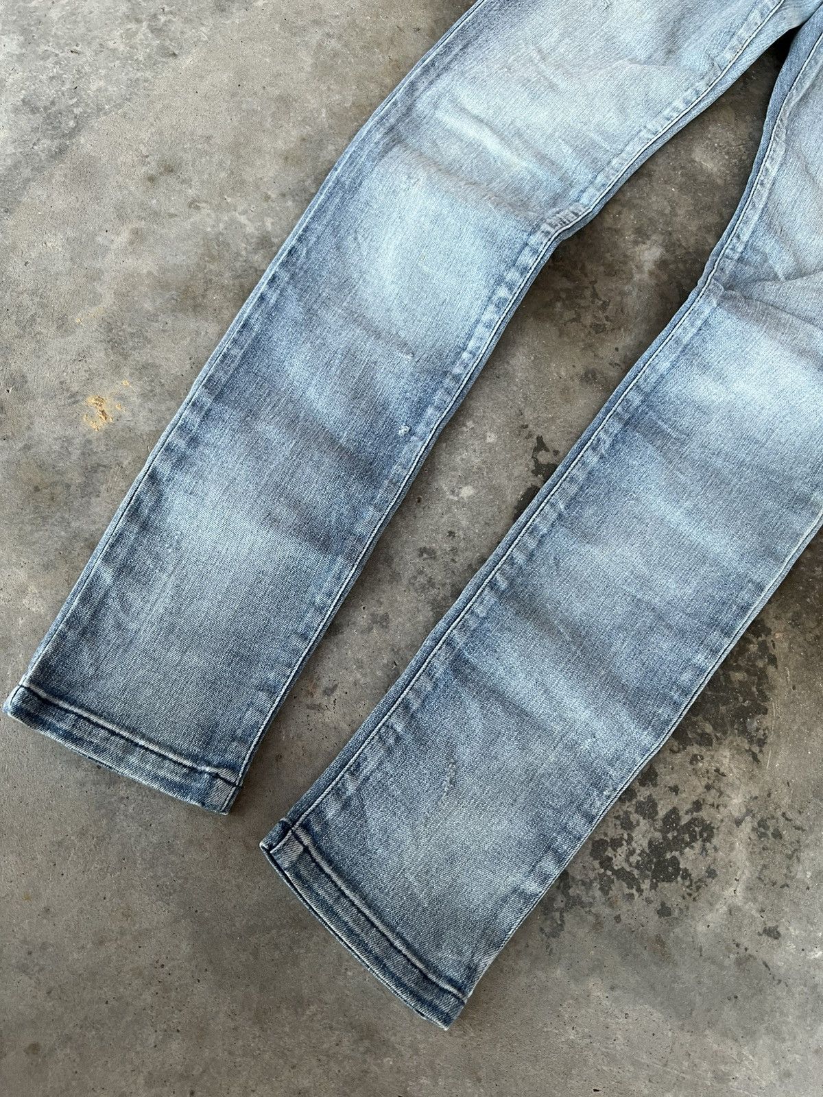 If Six Was Nine × Tornado Mart TORNADO MART FADED WASHED DISTRESS JEANS VERY RARE Size US 32 / EU 48 - 3 Thumbnail