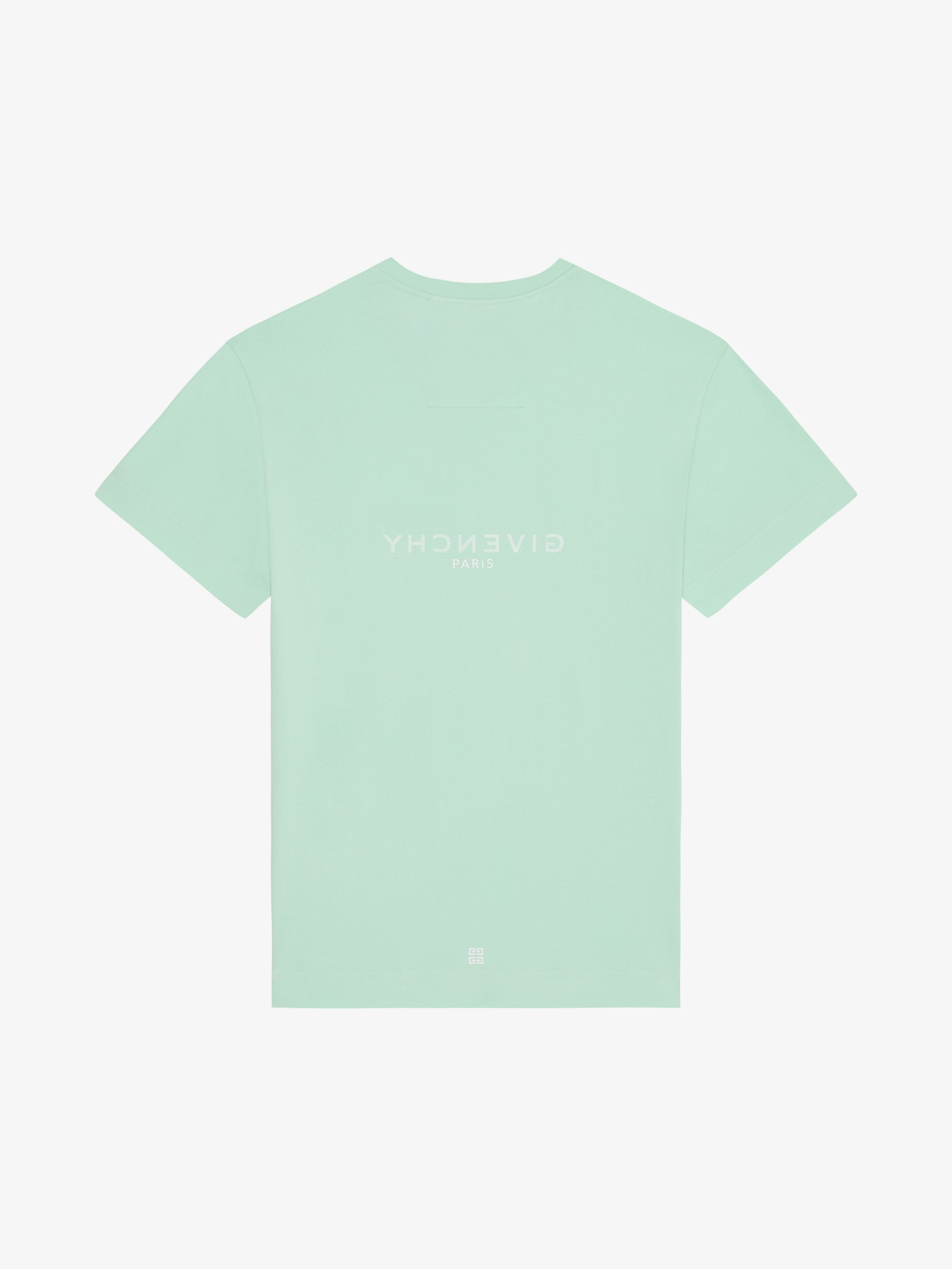 Givenchy o1n1vont0326 Reverse Slim T-Shirt in Aqua Green Size US XS / EU 42 / 0 - 3 Thumbnail