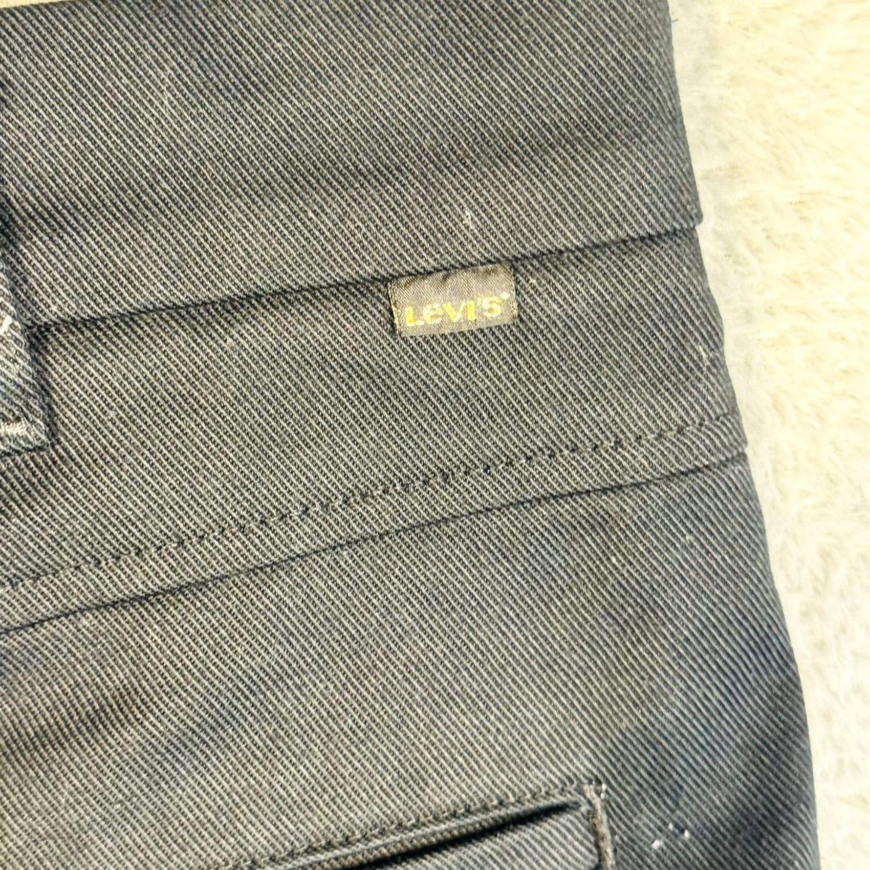 Levi's Levi's Jeans S40196 Slim Tapered 31x30 Black Dark Wash Five-Pocket Zip Fly Mens Size US 31 - 7 Thumbnail