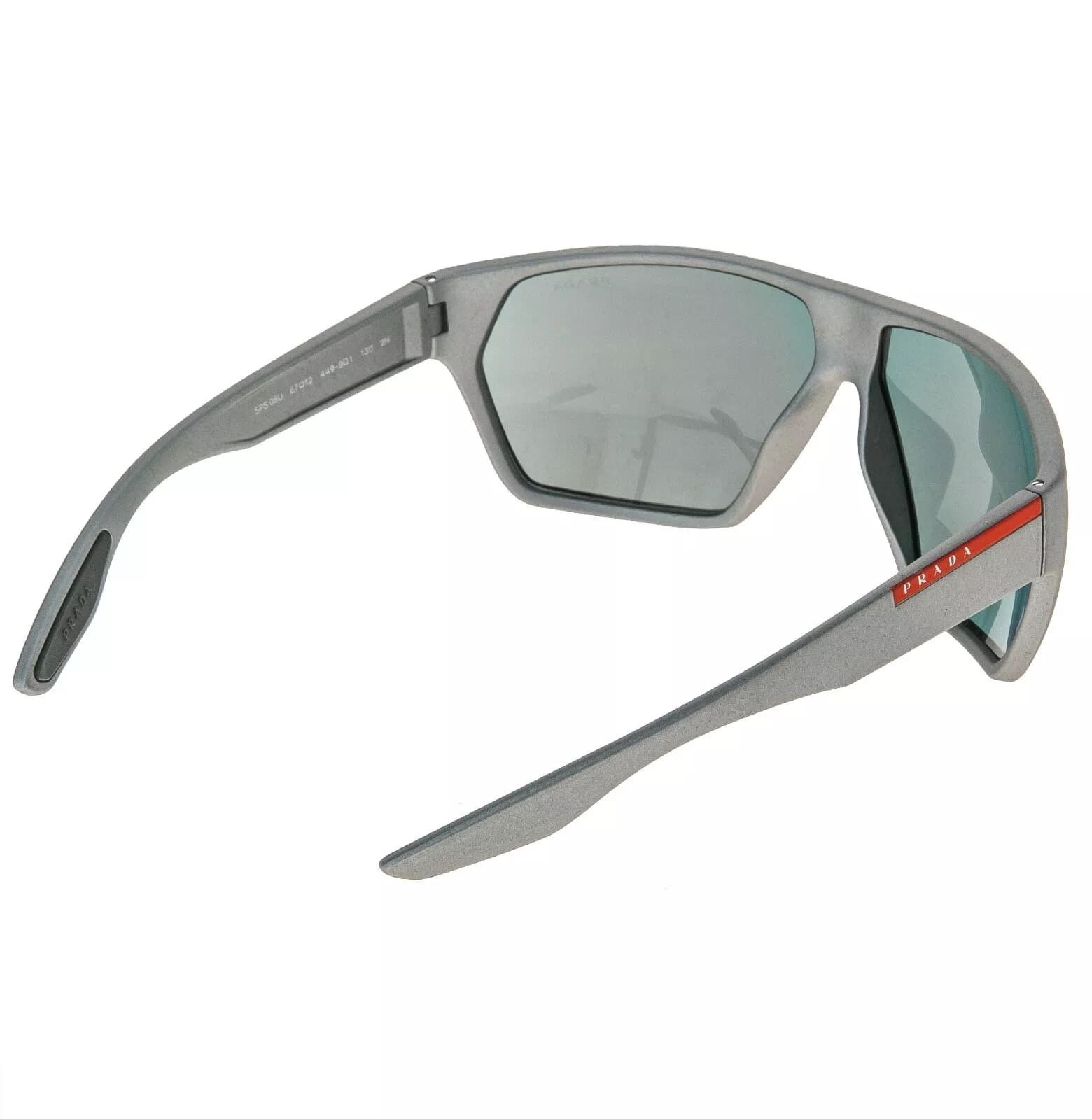 Prada PRADA LINEA ROSSA ACTIVE 08U Silver Sport Sunglasses PS08US Size ONE SIZE - 7 Thumbnail