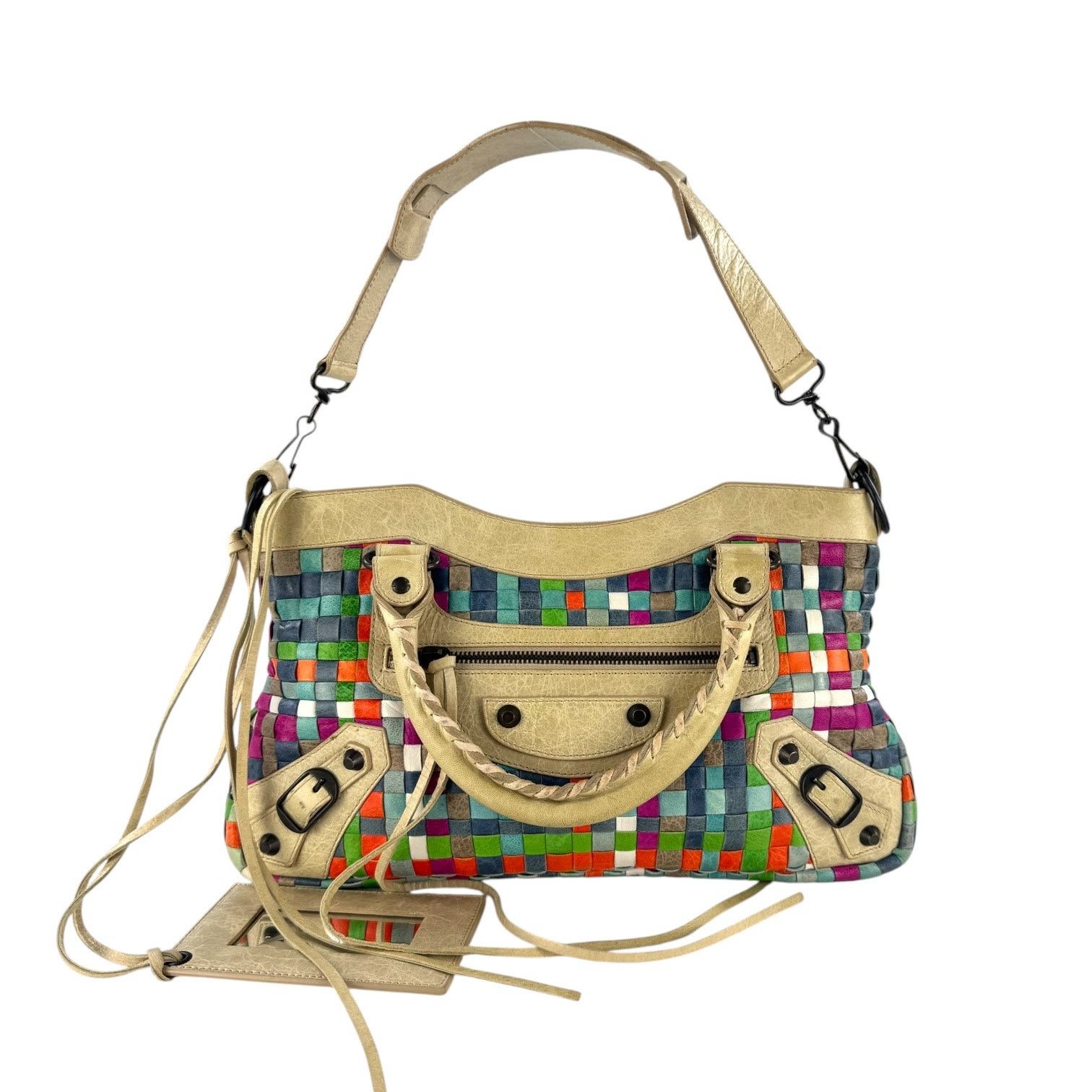 Bottega Veneta Balenciaga Multicolor Woven City Bag Size ONE SIZE - 4 Thumbnail