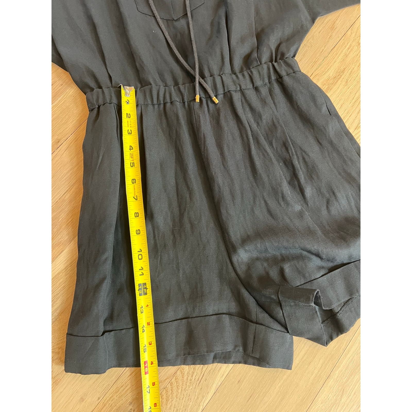 Derek Lam 10 Crosby Derek Lam 10 Crosby Black Lace-up Romper (Sz 6) Size 28" / US 6 / IT 42 - 7 Thumbnail