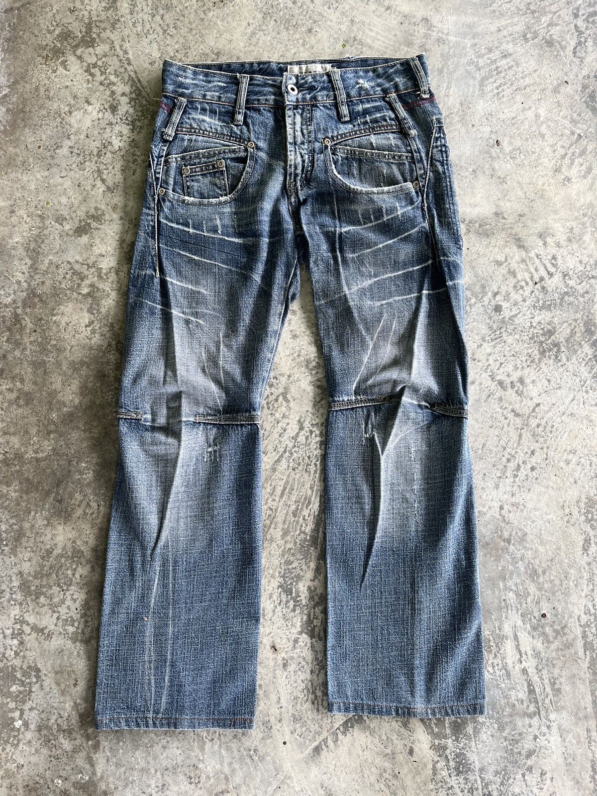 If Six Was Nine × Japanese Brand × Vintage Crazy Pocket Design Denim Size US 30 / EU 46 - 3 Thumbnail