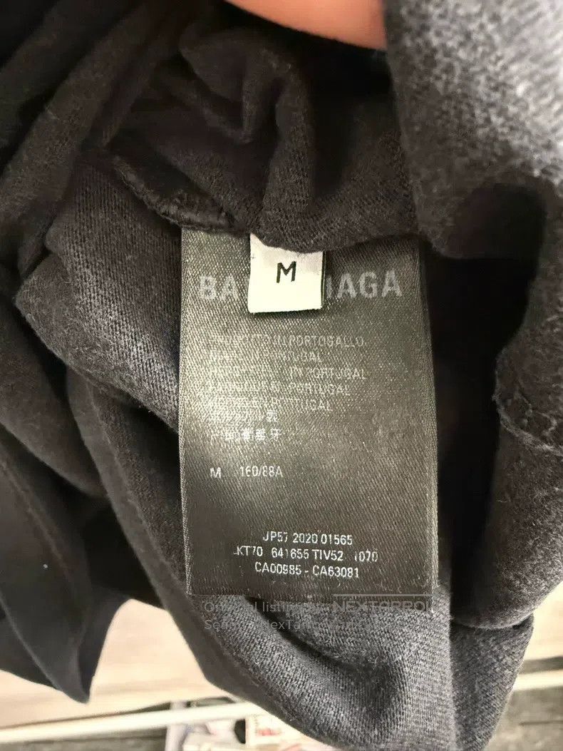 Balenciaga Balenciaga Black Coke Printed Loose Short Sleeve T-shirt Size US M / EU 48-50 / 2 - 2 Thumbnail