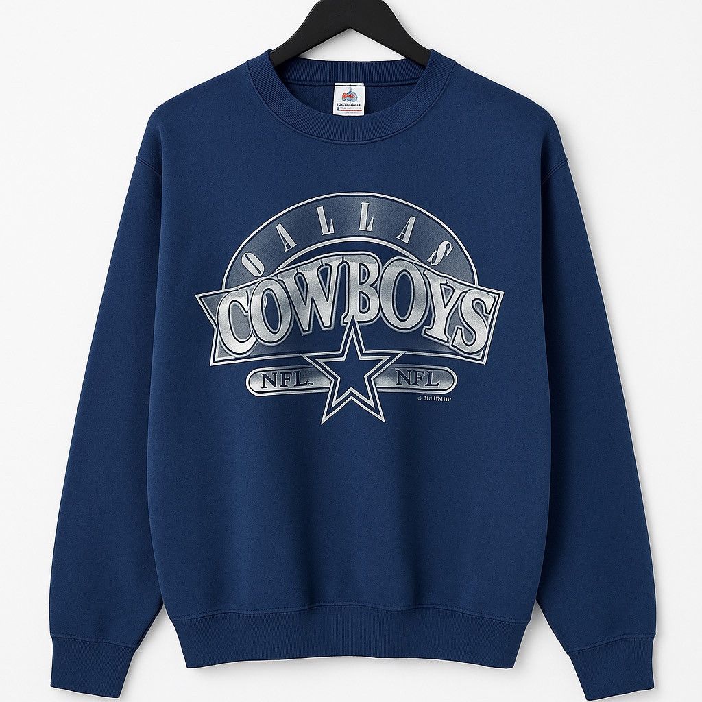 NFL Vintage 1993 Dallas Cowboys NFL Sweatshirt Made in Usa Size US XL / EU 56 / 4 - 1 Thumbnail