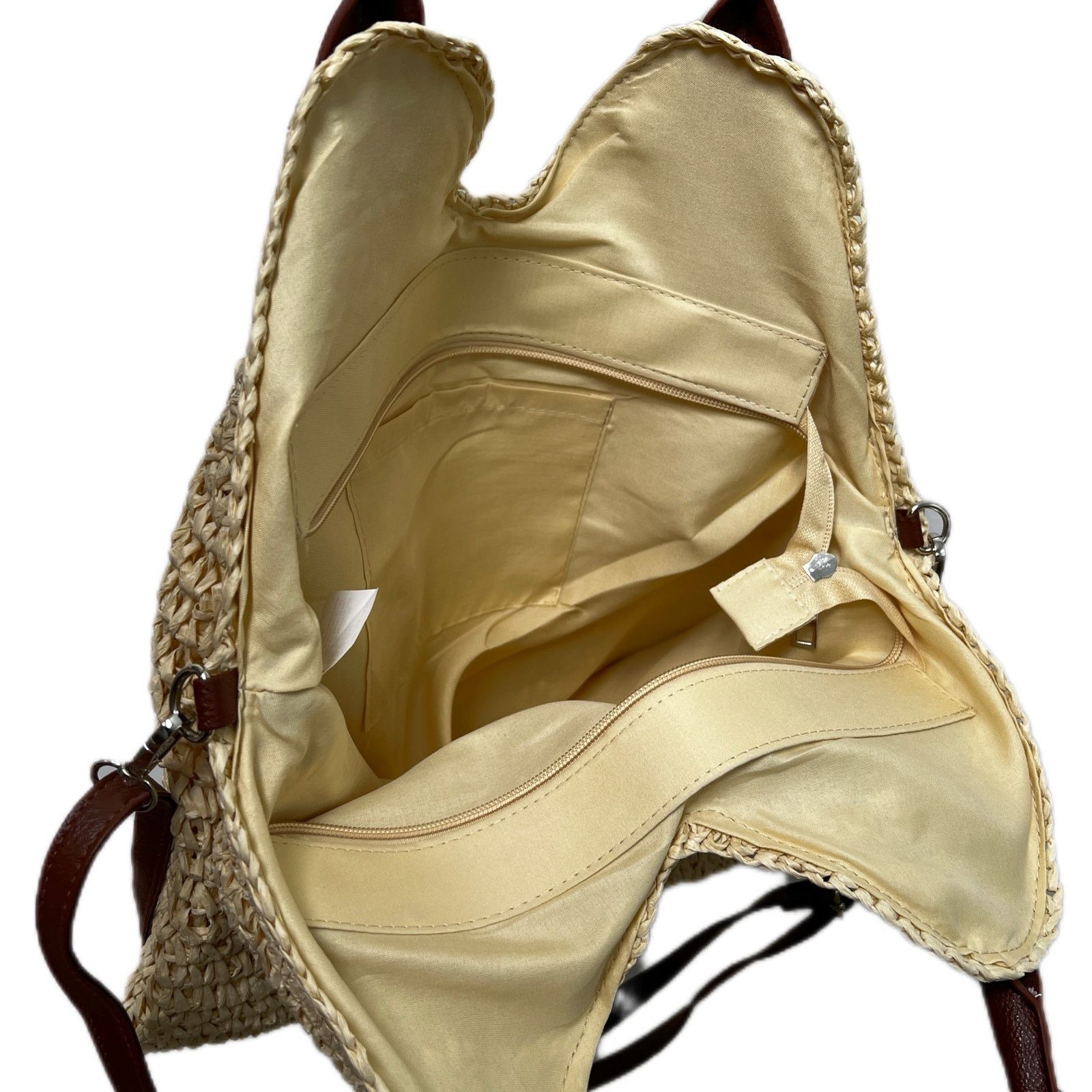 Other Fame Straw Braided Faux Leather Strap Shoulder Bag Size ONE SIZE - 6 Thumbnail