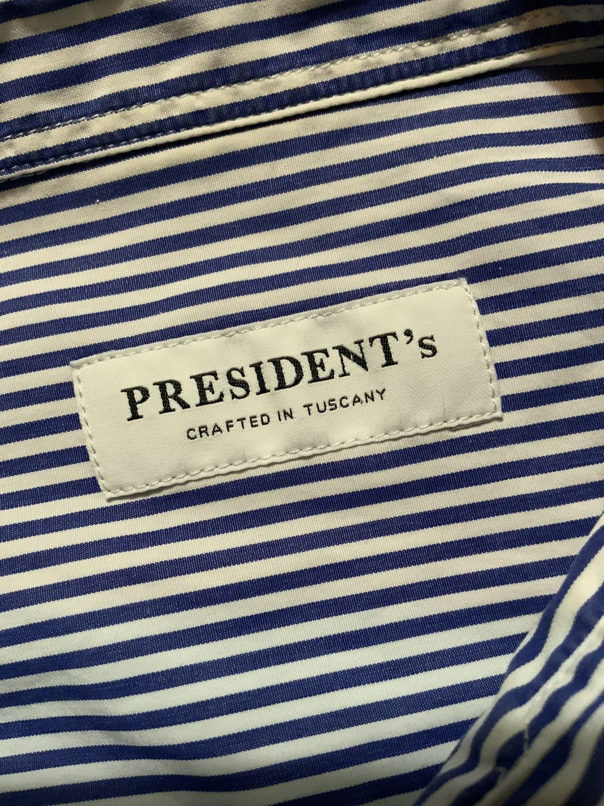 President's $349 Presidents P’s Giza Cotton Popeline Stick Stripe Shirt Size US L / EU 52-54 / 3 - 5 Thumbnail