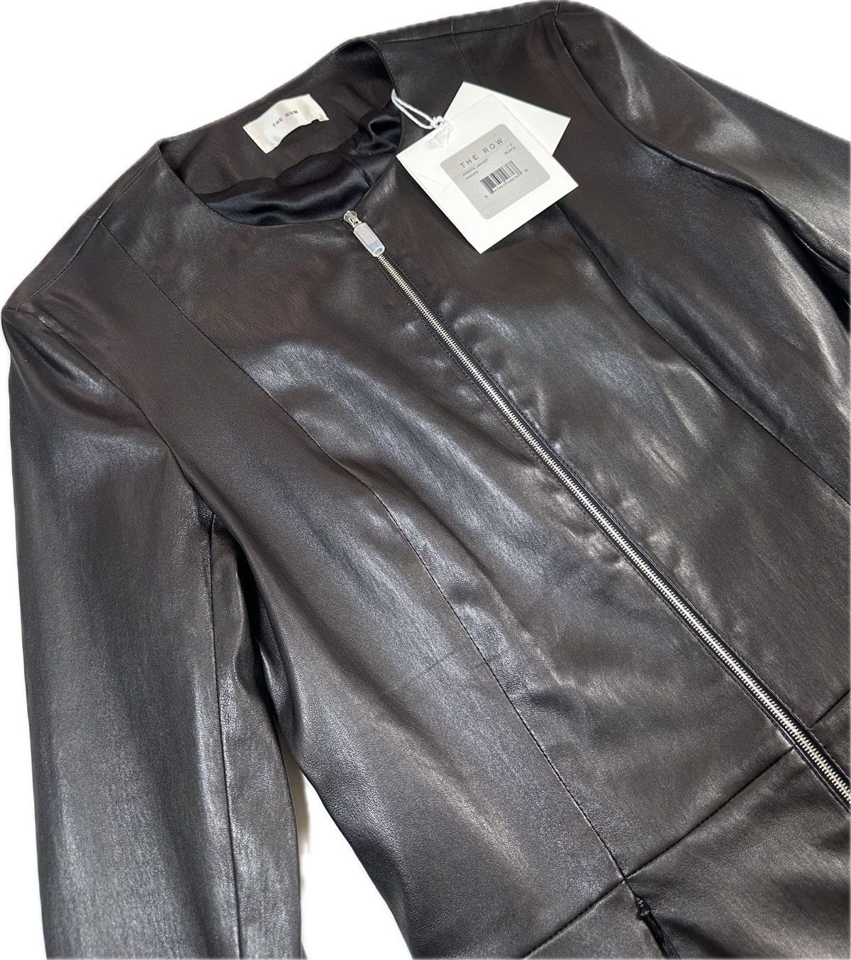 The Row The Row Anasta Jacket 100% Lambskin Leather Size XL / US 12-14 / IT 48-50 - 12 Thumbnail