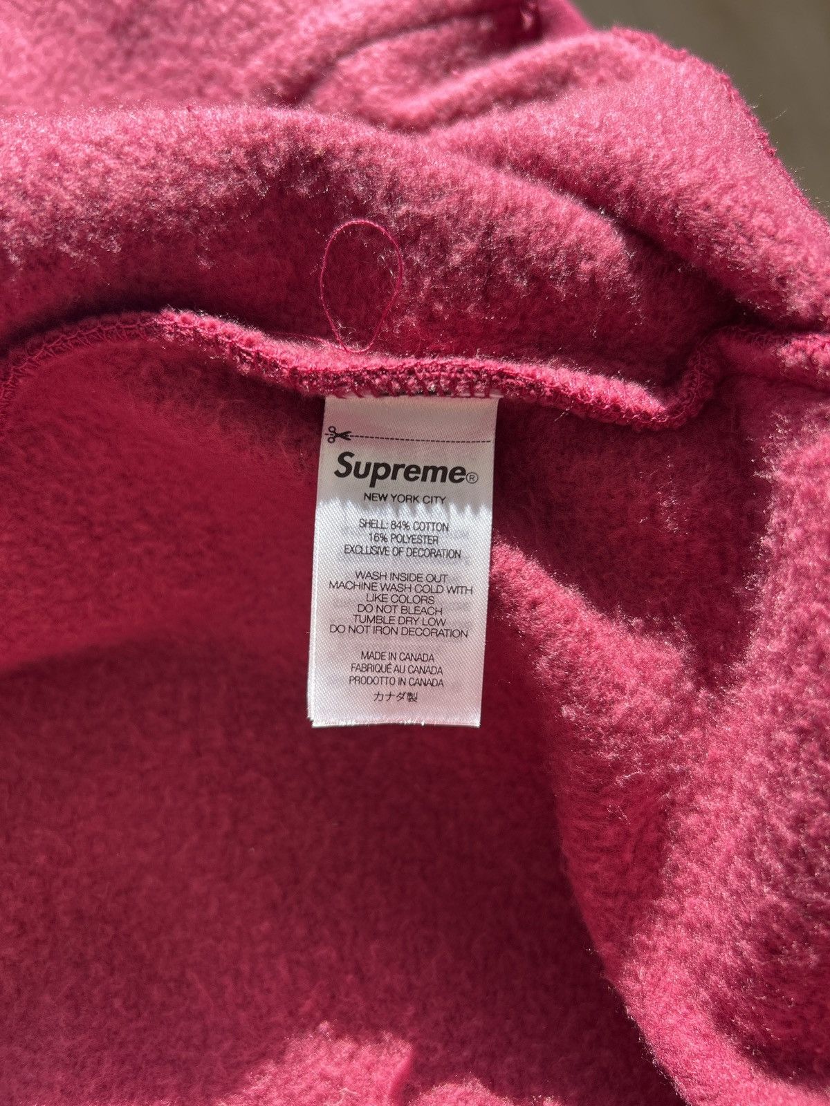 Supreme Supreme Raspberry S Logo Zip Up Hoodie Size US XL / EU 56 / 4 - 7 Thumbnail