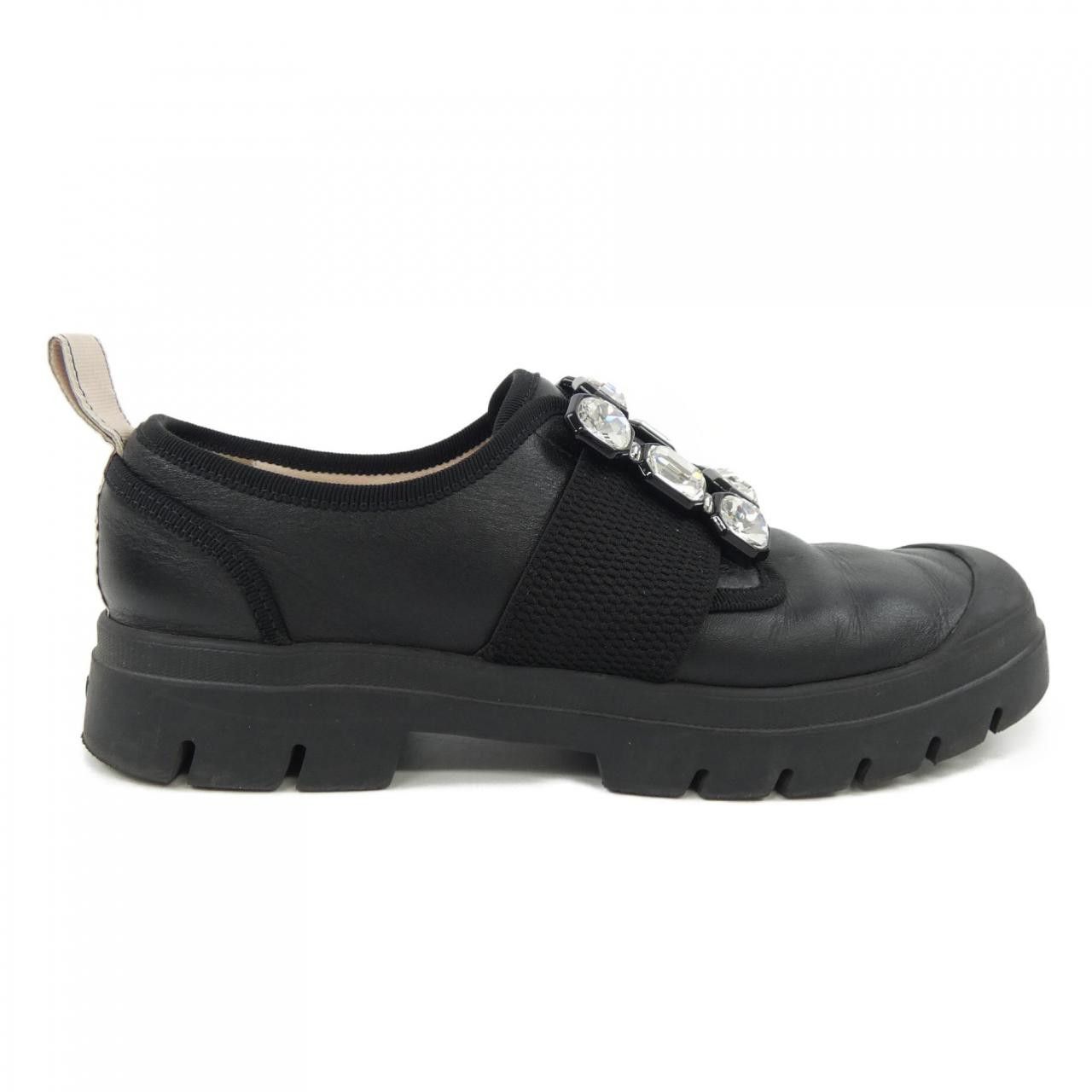 Roger Vivier Roger Vivier Roger Vivier Walky Viv Strass Buckle Leather Sneakers Leather Shoes DUTY FREE for USA Size ONE SIZE - 1 Thumbnail