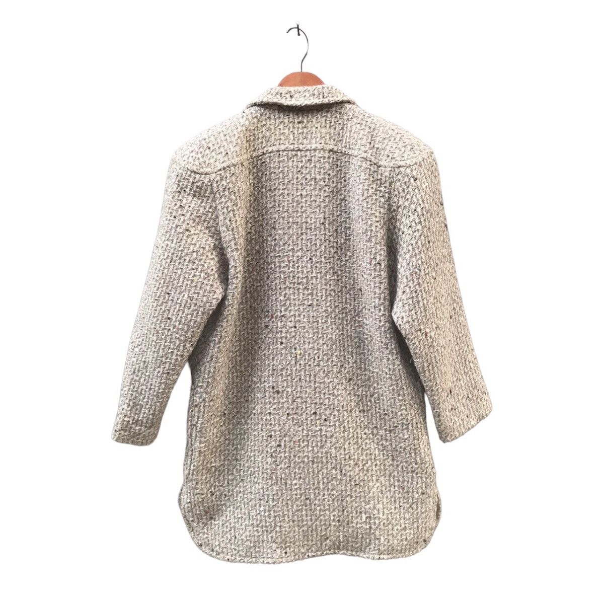 Courreges ARCHIVE Courrèges Paris Silver Logo Button Heavy Tweed Coat Size M / US 6-8 / IT 42-44 - 2 Thumbnail