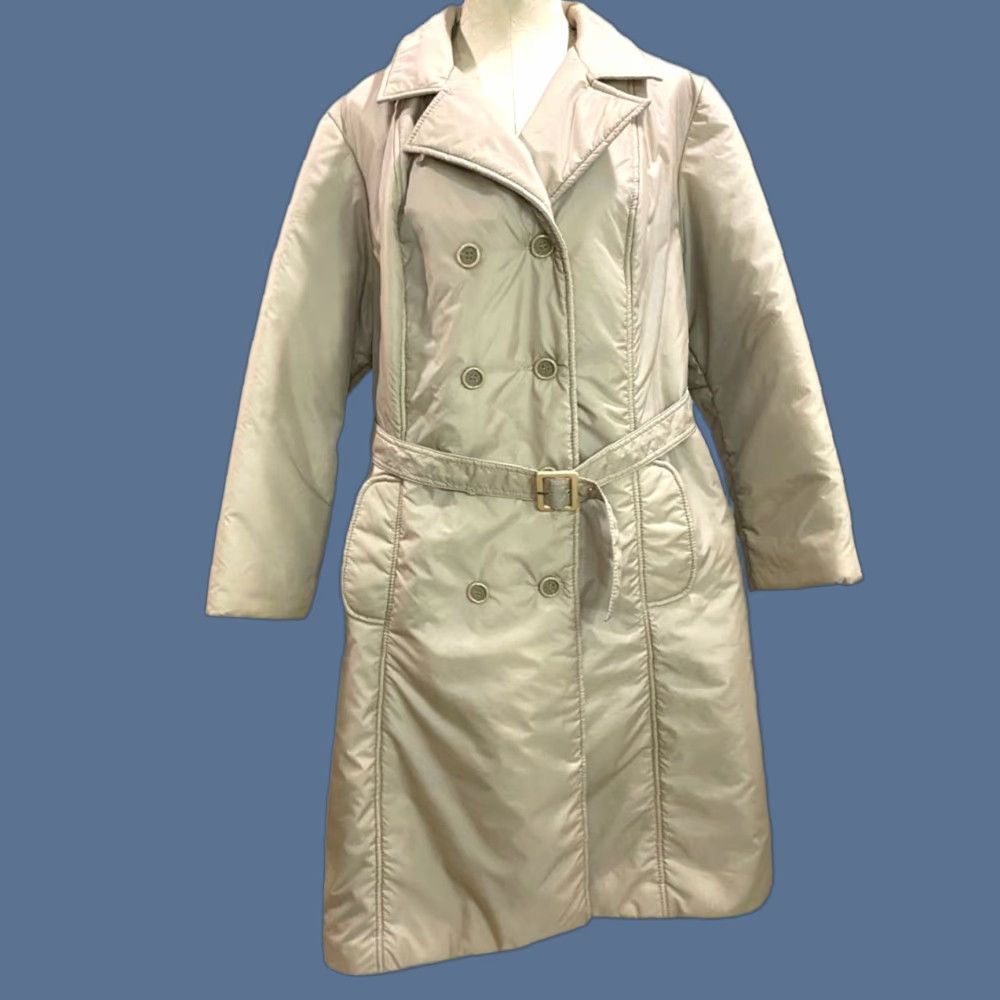Vintage Bromleigh Womens Vintage Insulated Coat Belted Midi Faux Plus Size 24.5 Brown Polyester Jacket Coats Womens Plus Size Retro 90s? Size 4XL / US 24-26 - 1 Thumbnail