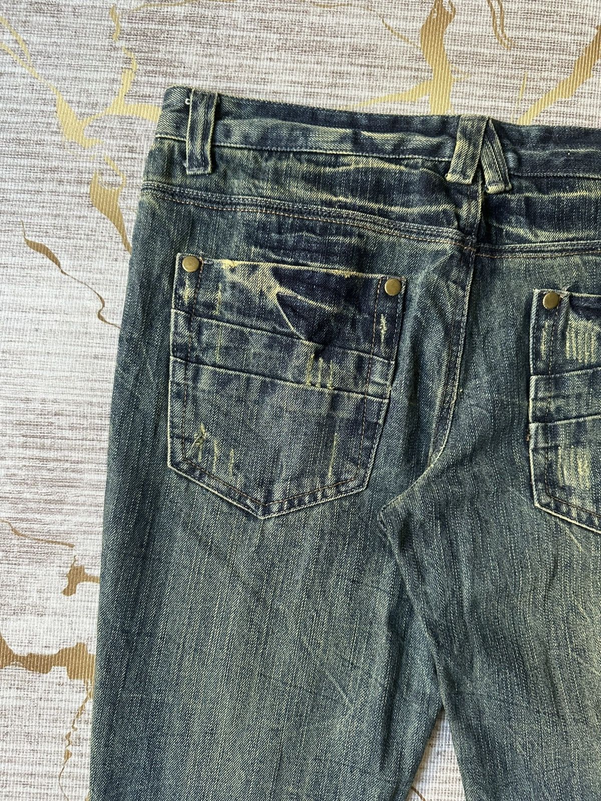 Tornado Mart FLARE Tornado Mart Design Style Distressed Denim Size US 34 / EU 50 - 16 Thumbnail