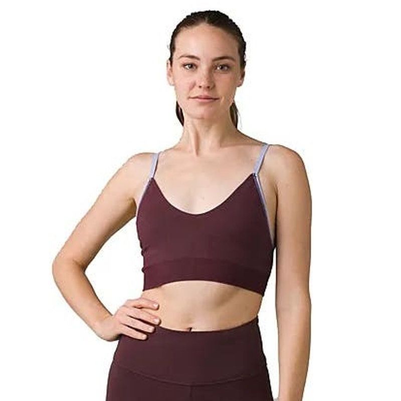 Prana prAna Sopra Seamless Sports Bra Adjustable Ribbed Pink M Size ONE SIZE - 1 Thumbnail