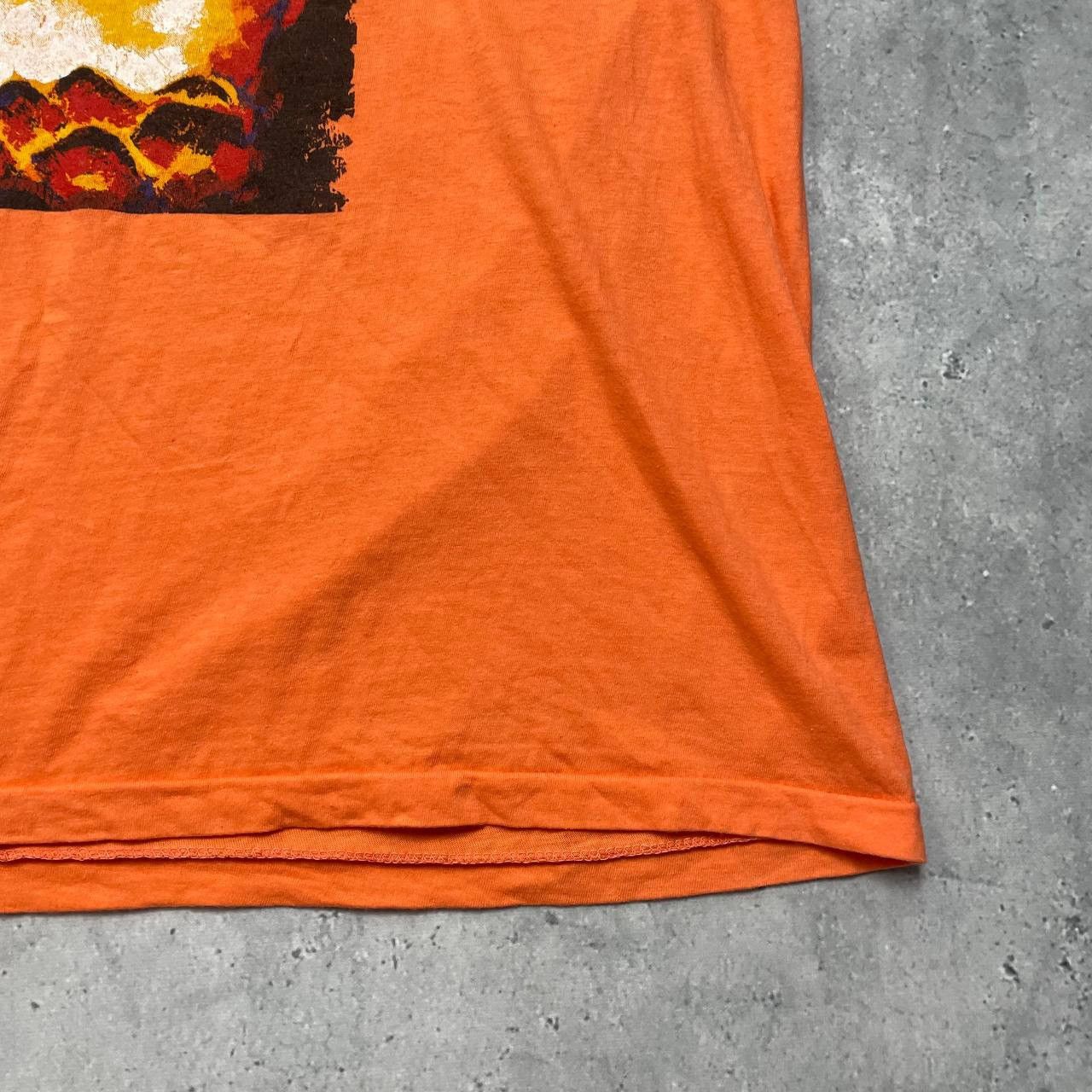 Vintage Vintage 90s Rising Heat Art T Shirt Orange Size XL Size US XL / EU 56 / 4 - 12 Thumbnail