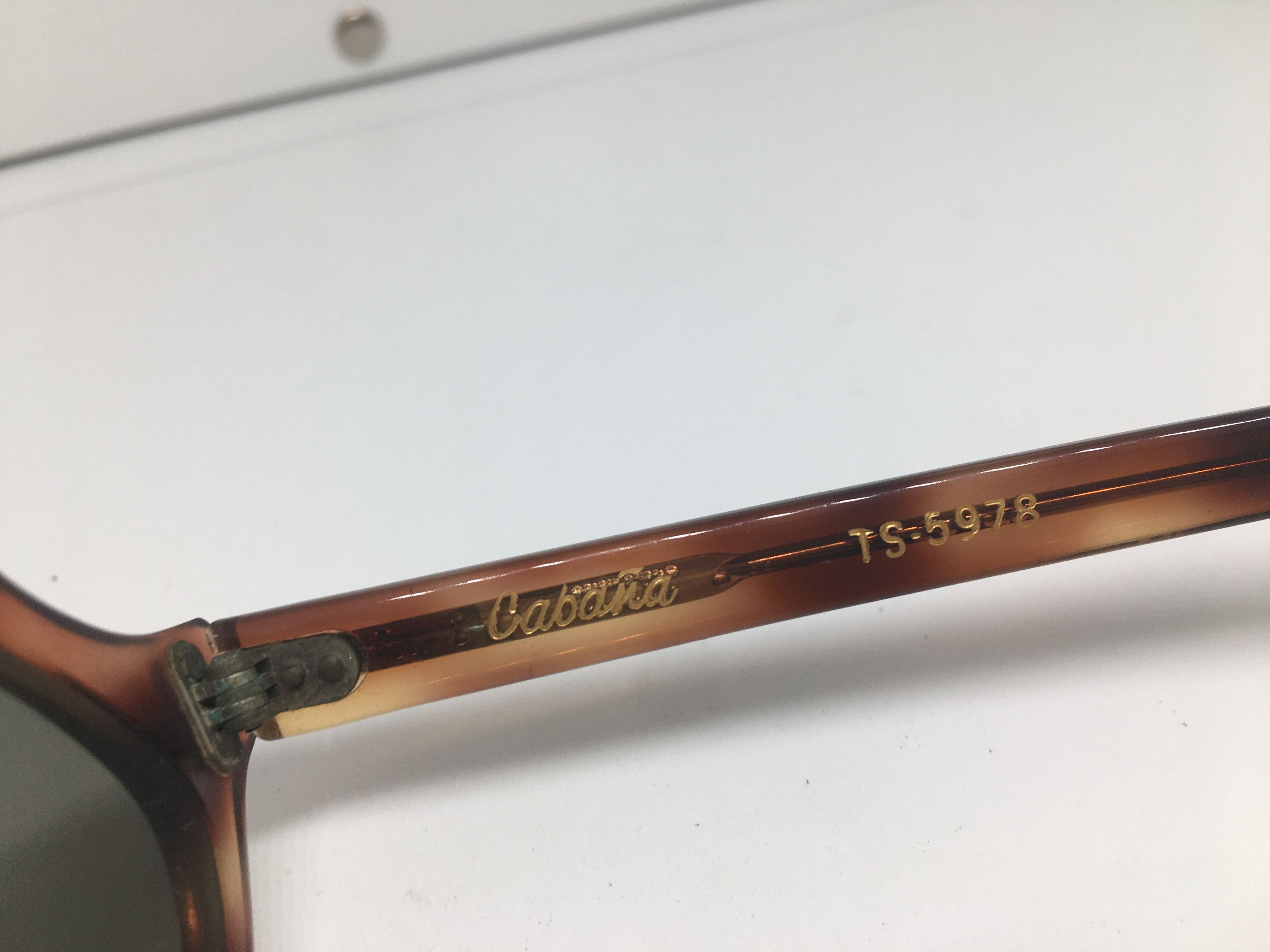 Vintage Vintage Cabana Handmade Sunglasses Frame Glass Lens Size ONE SIZE - 4 Thumbnail