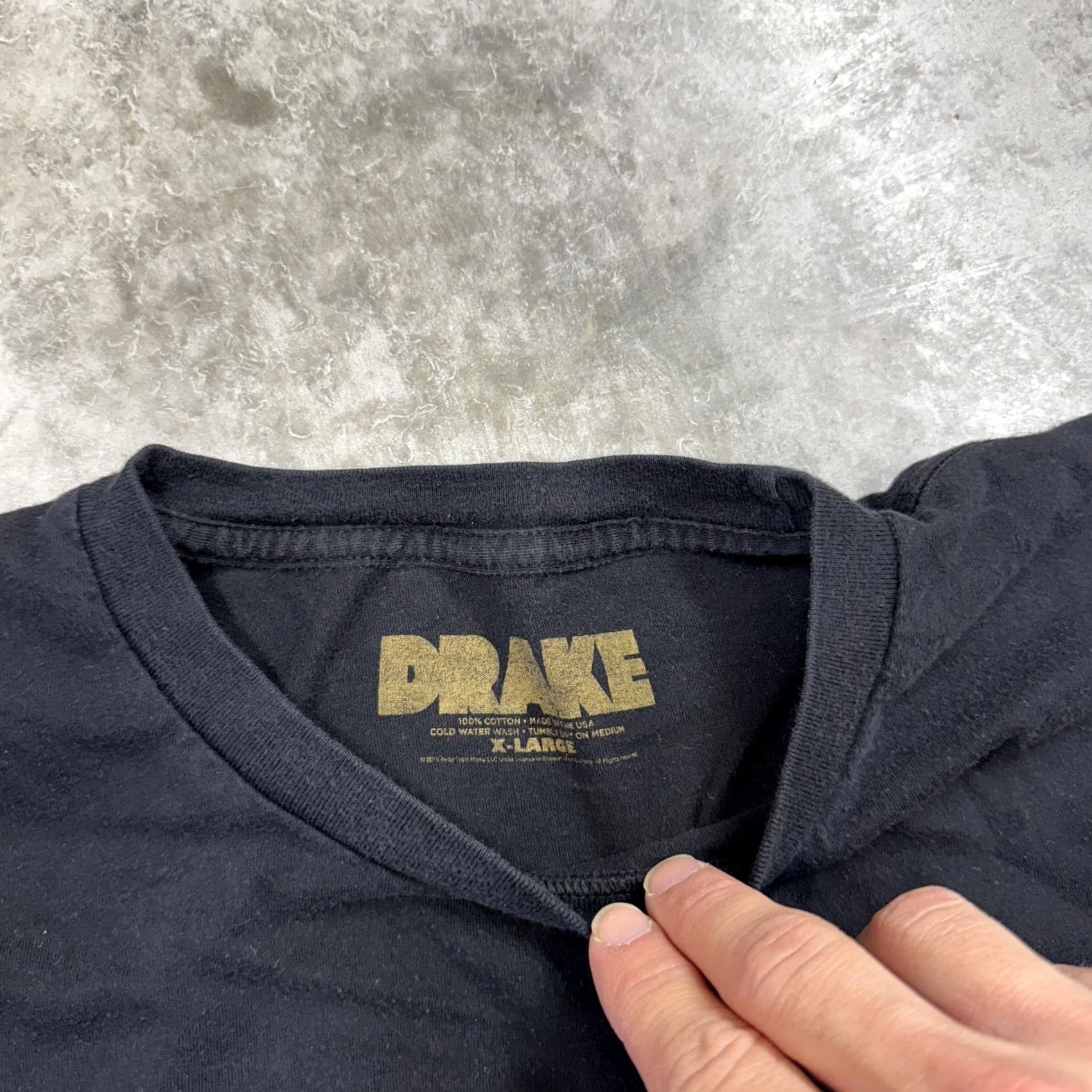Vintage Drake Shirt Mens XL Black Club Paradise Tour You Only Live Once Tee Size US XL / EU 56 / 4 - 4 Thumbnail