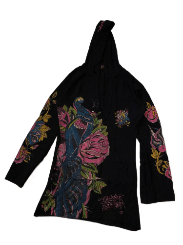Christian Audigier Vintage Christian Audigier Animal Print Hoodie Size L Size L / US 10 / IT 46 - 1 Thumbnail