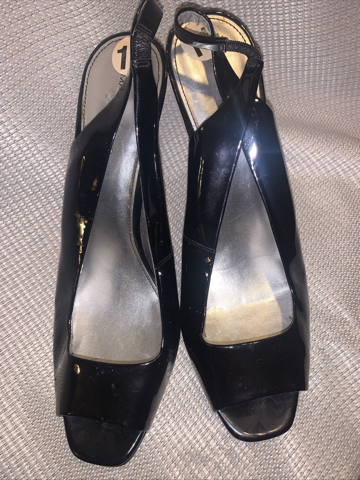 Marc Fisher Marc Fisher black size 11 sling back patent leather Size US 11 / IT 41 - 1 Thumbnail