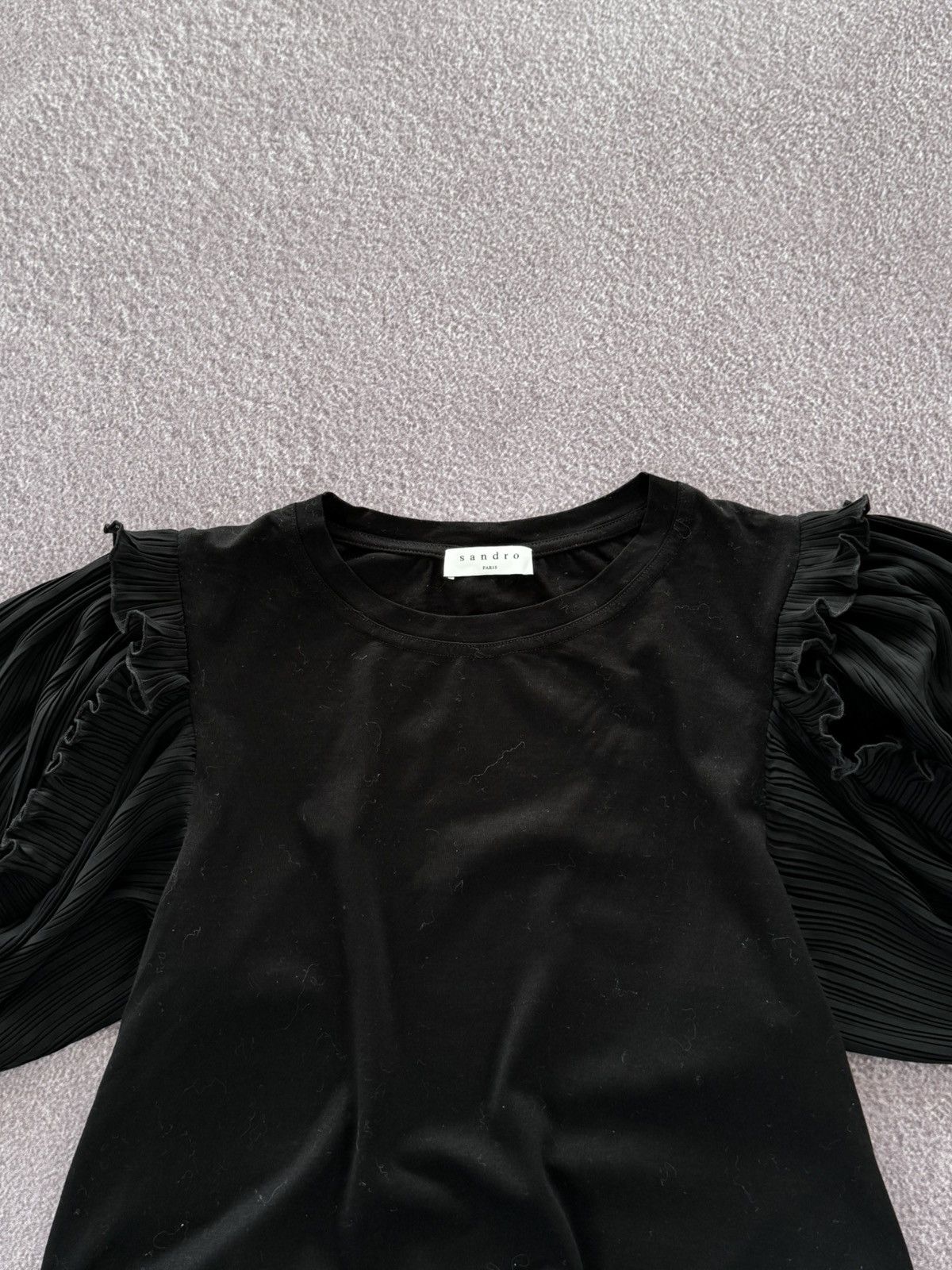 Sandro Sandro Luxury Y2K 00s Aesthetic T-Shirt Blouse Size M / US 6-8 / IT 42-44 - 2 Thumbnail