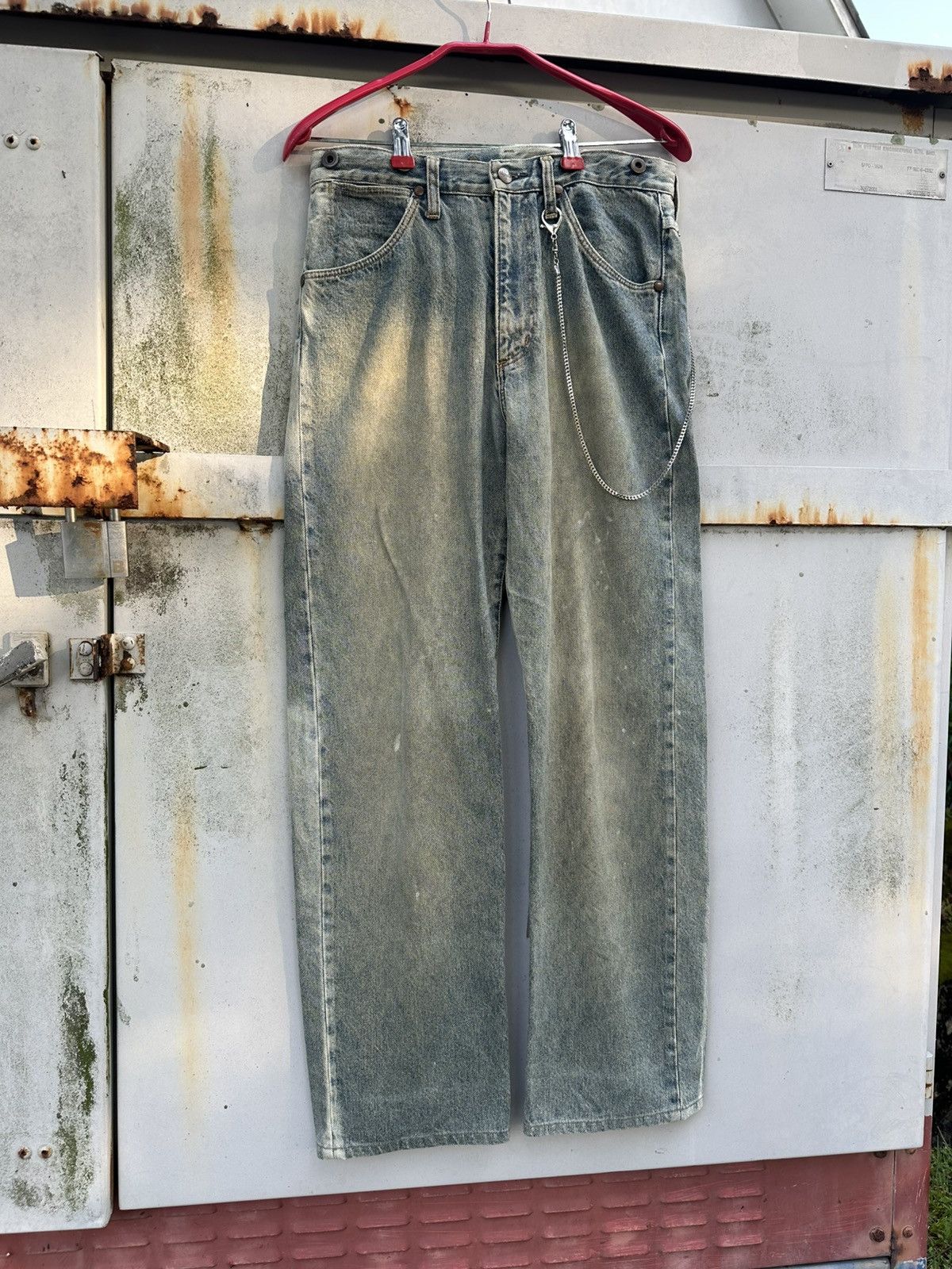 Wrangler 👹 Vintage Wrangler Washed Baggy Jeans Size US 30 / EU 46 - 3 Thumbnail
