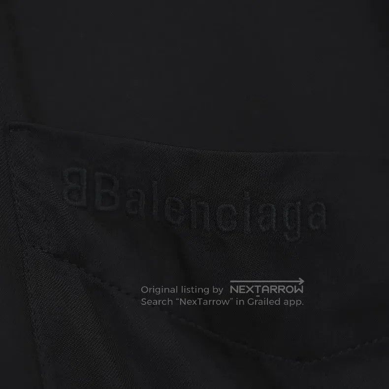 Balenciaga Balenciaga size 39 Black Silk Short Sleeve Shirt Size US M / EU 48-50 / 2 - 4 Thumbnail