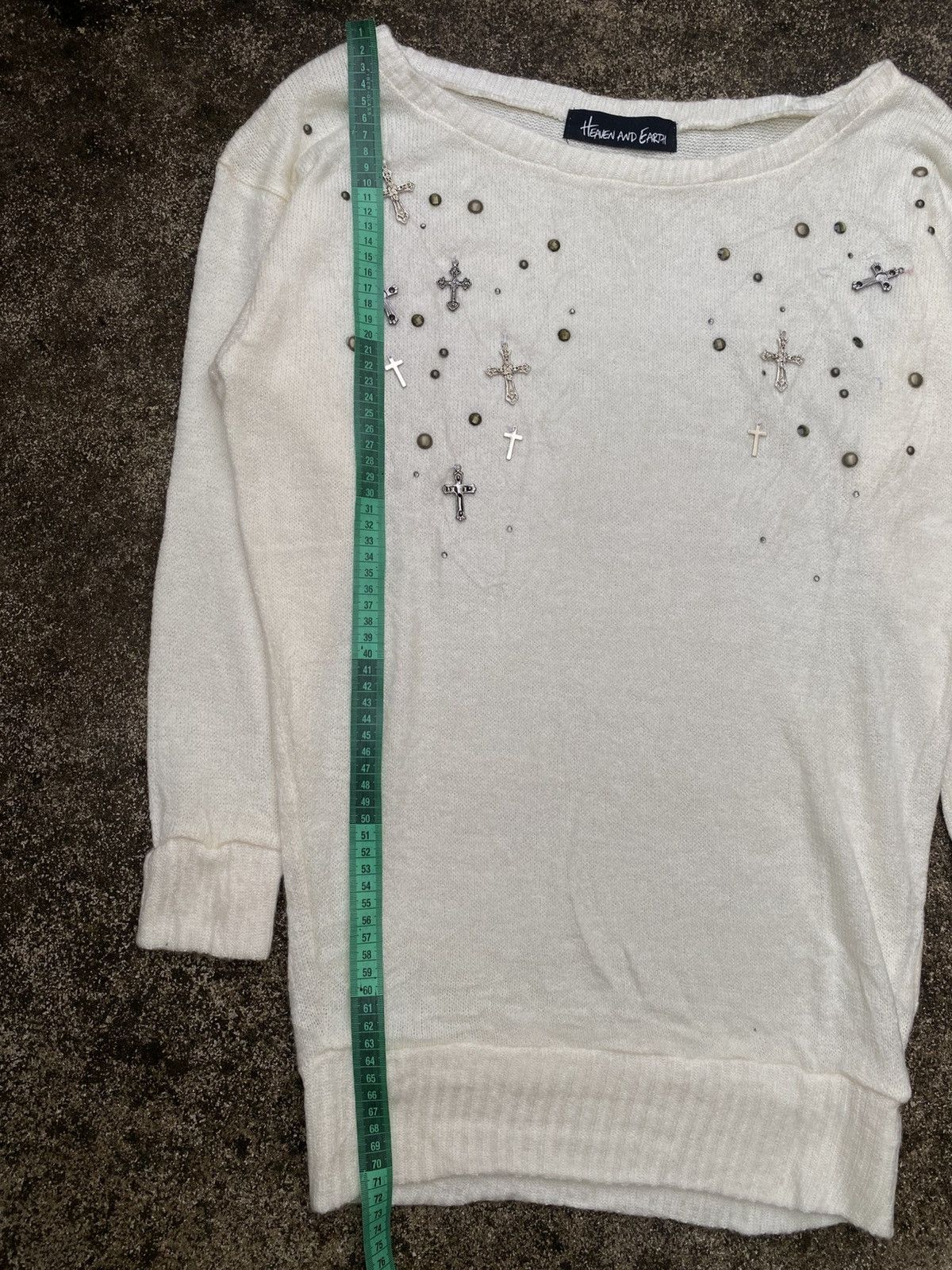If Six Was Nine × Japanese Brand × Le Grande Bleu (L.G.B.) HEAVEN AND EARTH STUDDED CROSS Size US M / EU 48-50 / 2 - 10 Thumbnail