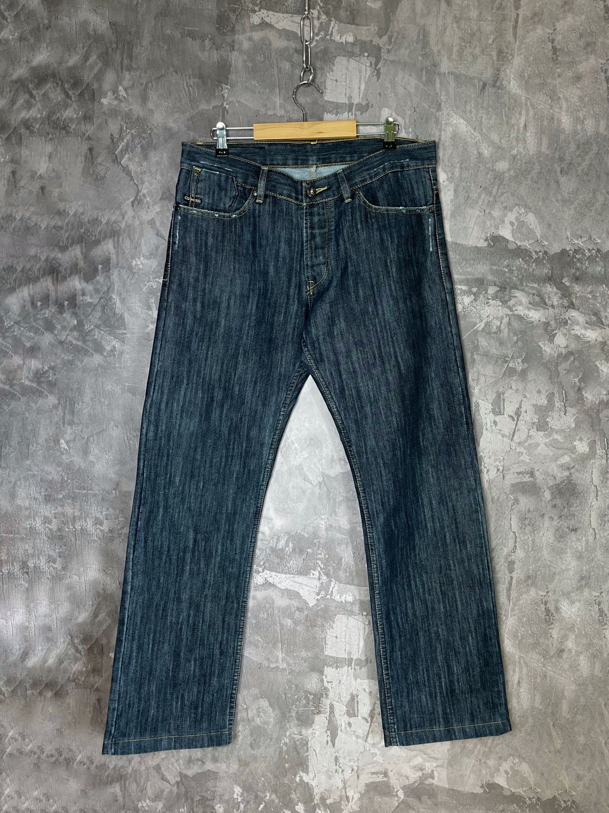 Diesel × Vintage Vintage Diesel 90’s Y2K Style Pocket Logo Denim Jeans Pants Size US 33 - 8 Thumbnail