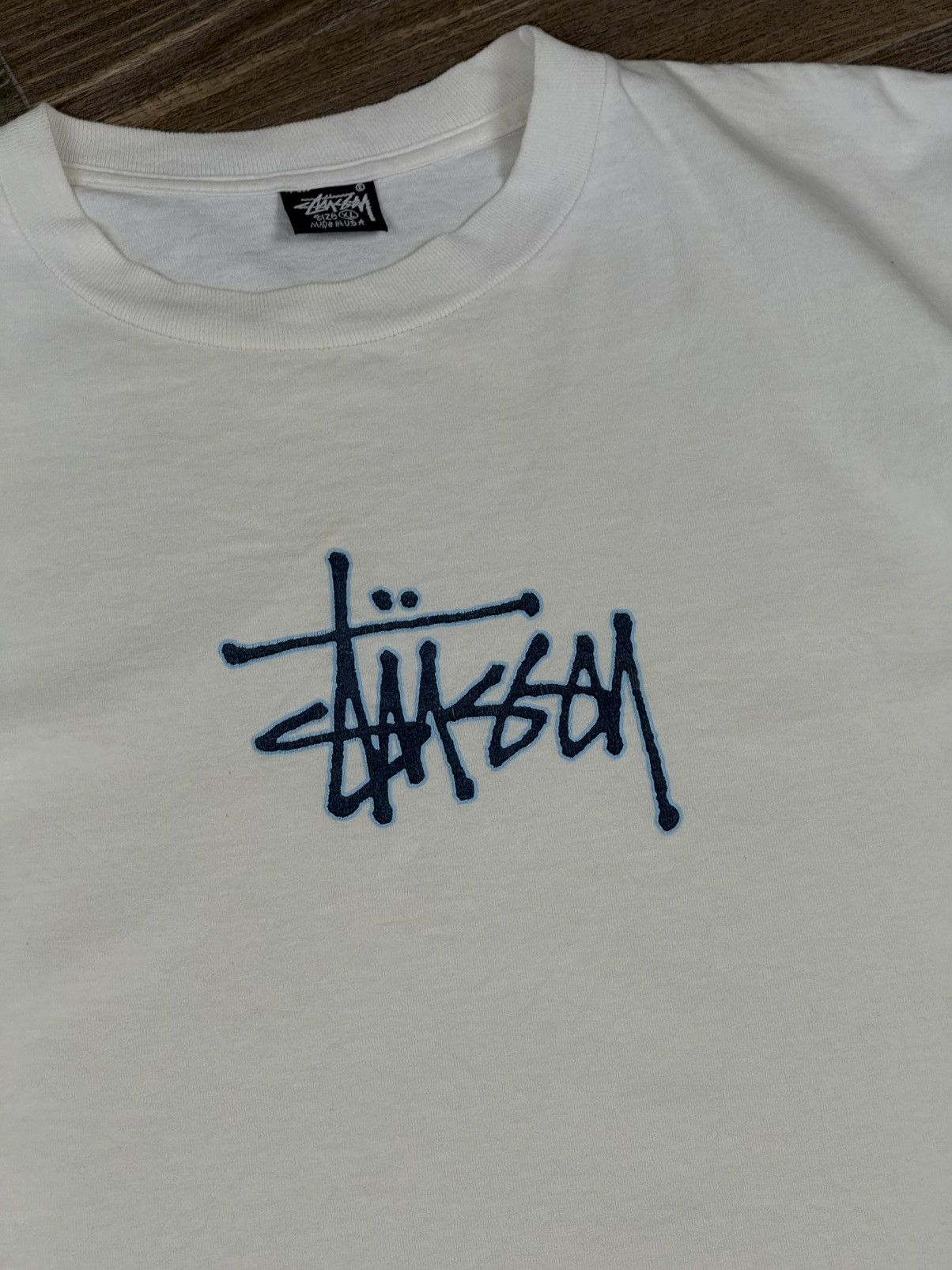 Stussy Vintage 90's Stussy Big Logo Made in USA Single Stitch Shirt Size US XL / EU 56 / 4 - 10 Thumbnail