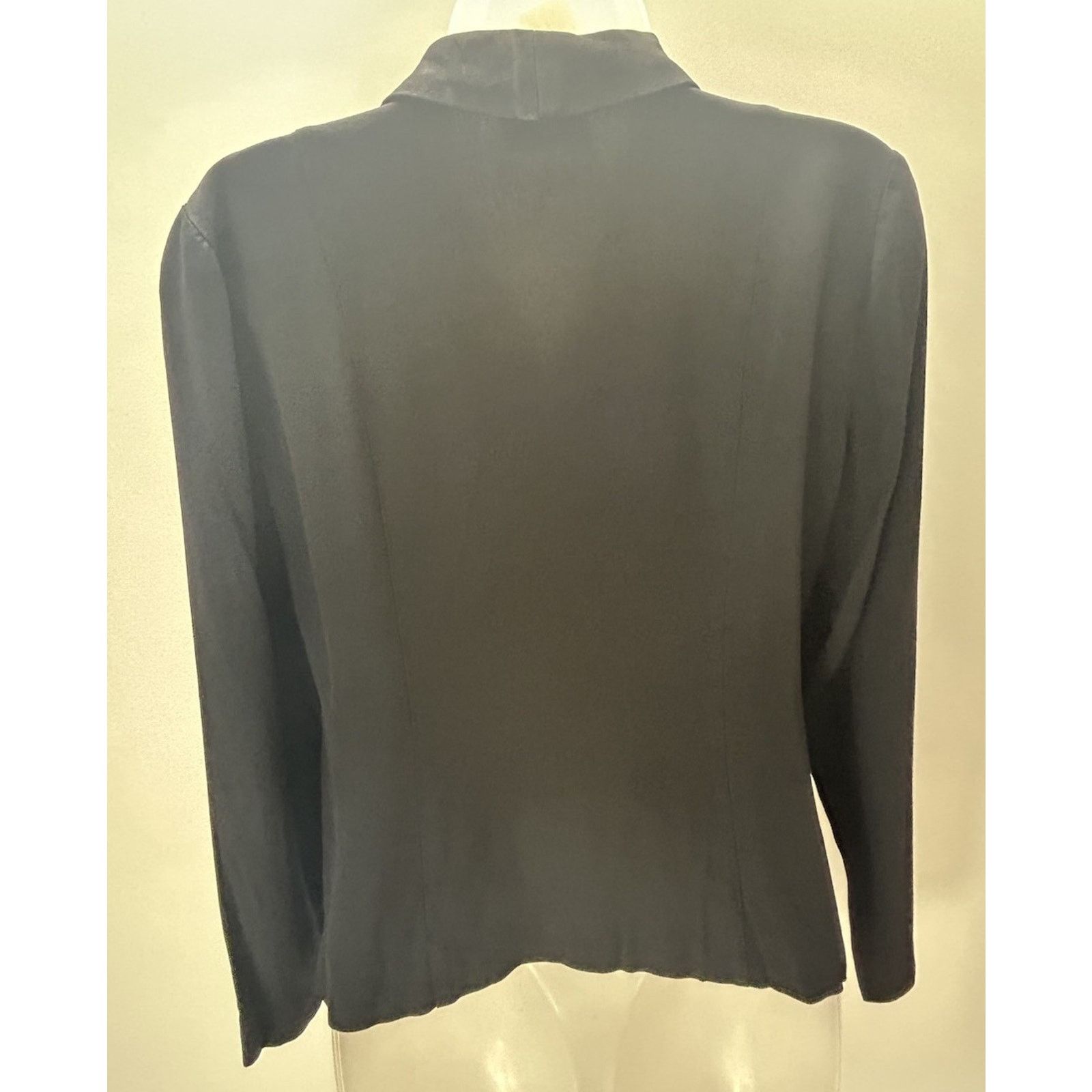 Other STUDIO I petite Black Blazer Top Sz 8 PM Black buttons Size M / US 6-8 / IT 42-44 - 8 Thumbnail