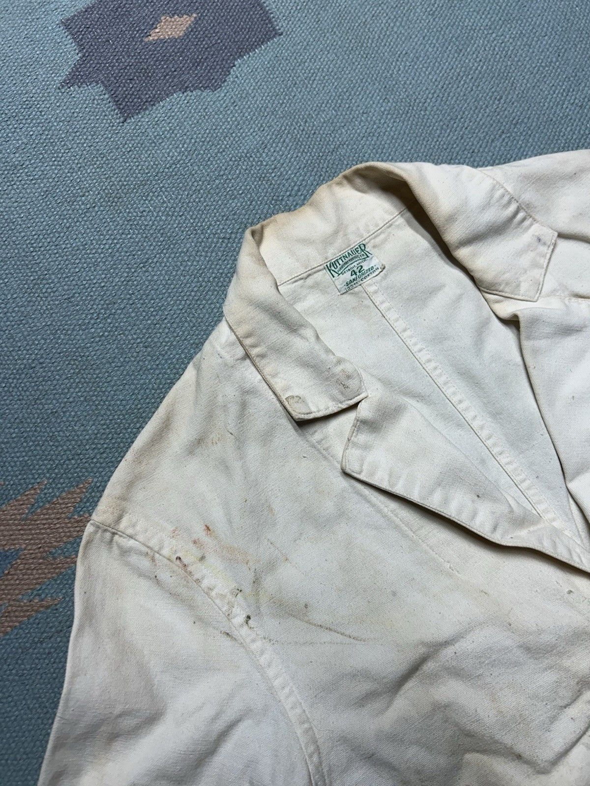 Vintage Vtg 20s 30s canvas chore jacket Kuttnauer Detroit paint 42 Size US L / EU 52-54 / 3 - 6 Thumbnail