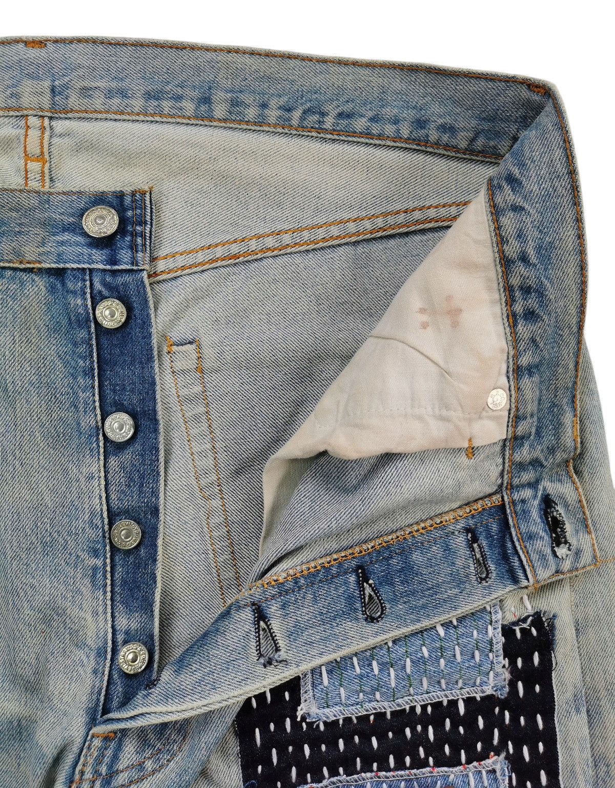 Levi's 80s Vintage Levis 501 Selvedge Rindem Top Button2 Size US 36 / EU 52 - 5 Thumbnail