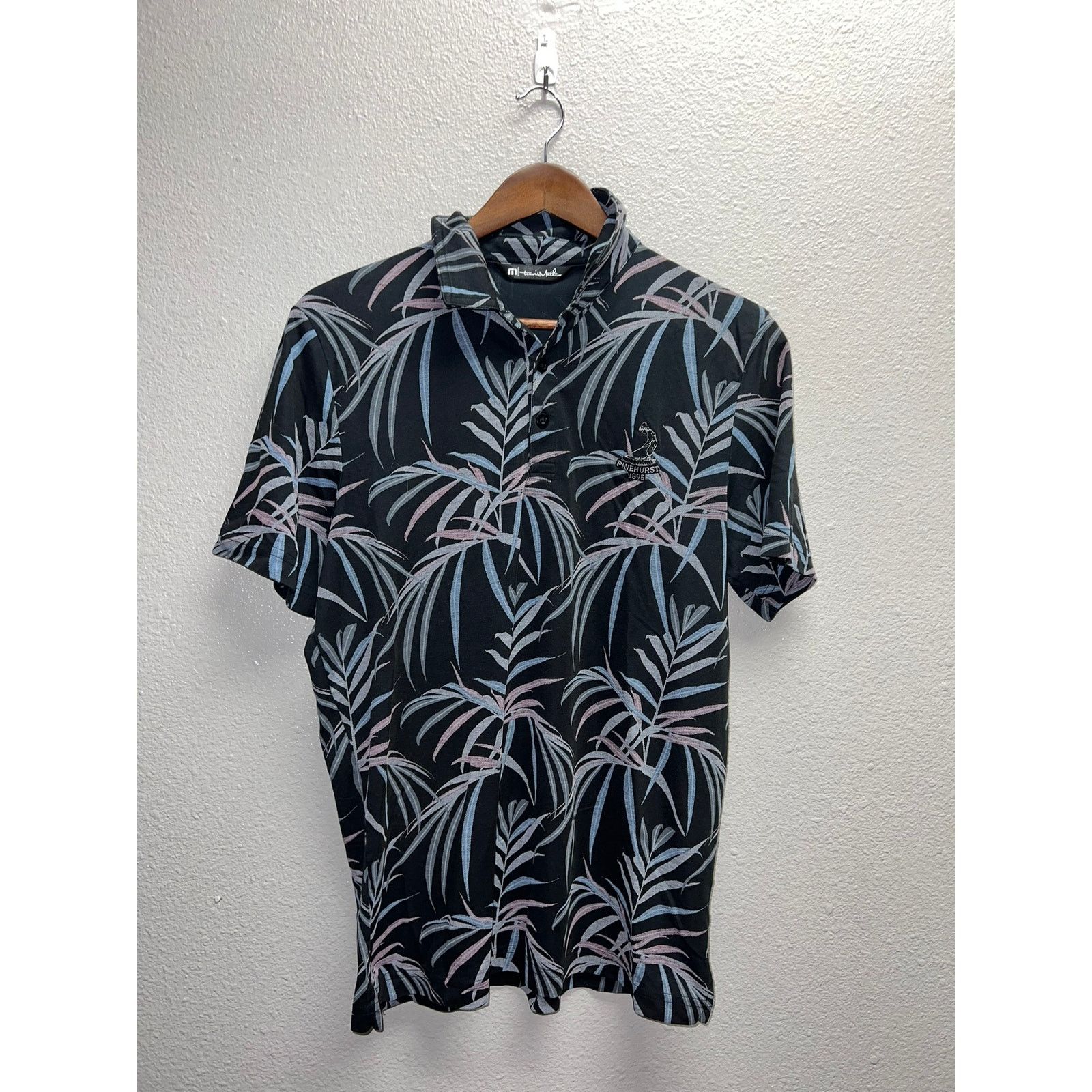 TravisMathew Travis Mathew Buzz Words Polo Shirt Golf Pinehurst Palm M Size US M / EU 48-50 / 2 - 1 Thumbnail