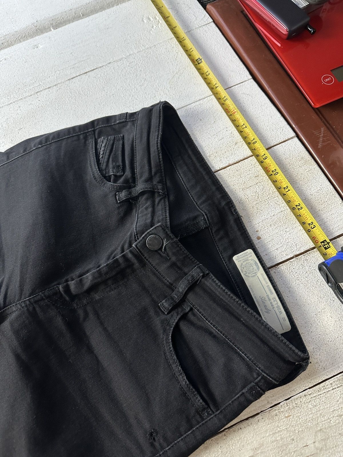 Diesel 🚨 DIESEL AVANT GARDE GOTHIC WOMEN JEANS LOGO IFSIXWASNINE Size 26" / US 2 / IT 38 - 2 Thumbnail