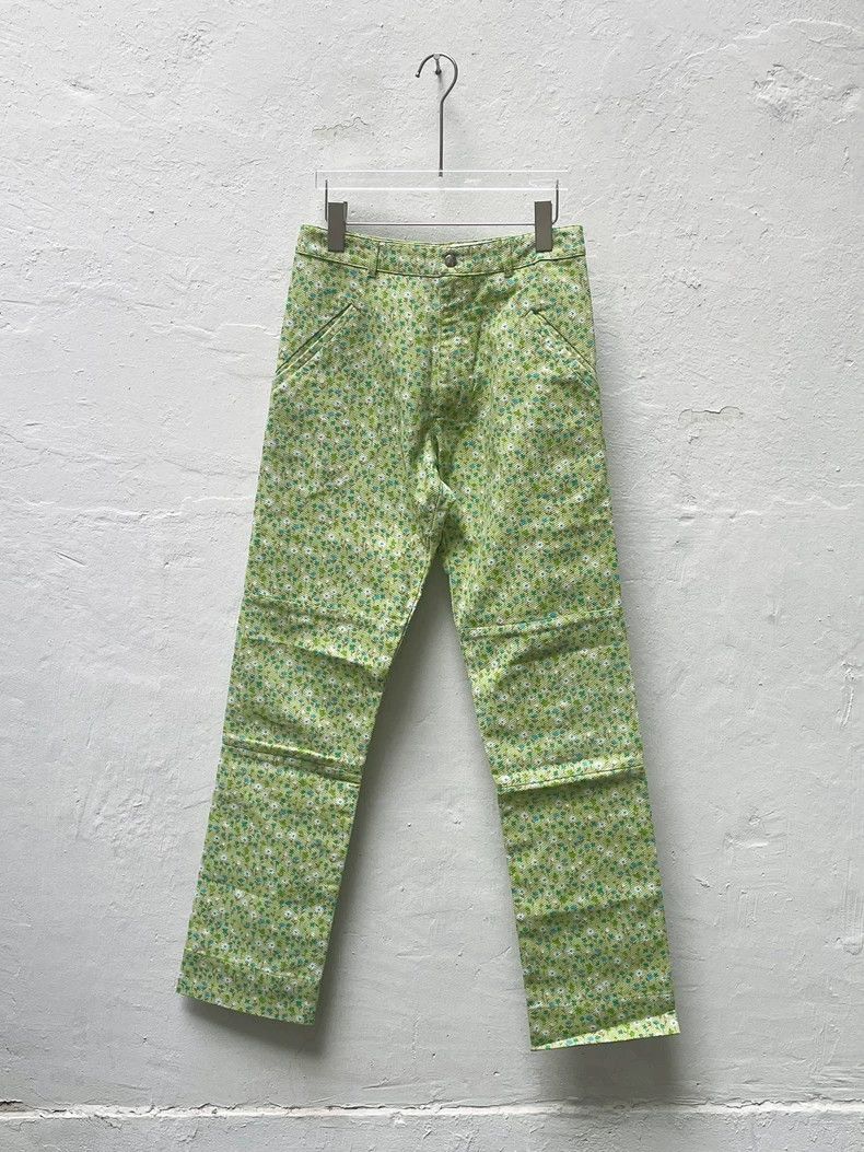 Walter Van Beirendonck Walter Van Beirendonck Floral Green Pants- DMC Size US 26 / EU 42 - 1 Thumbnail