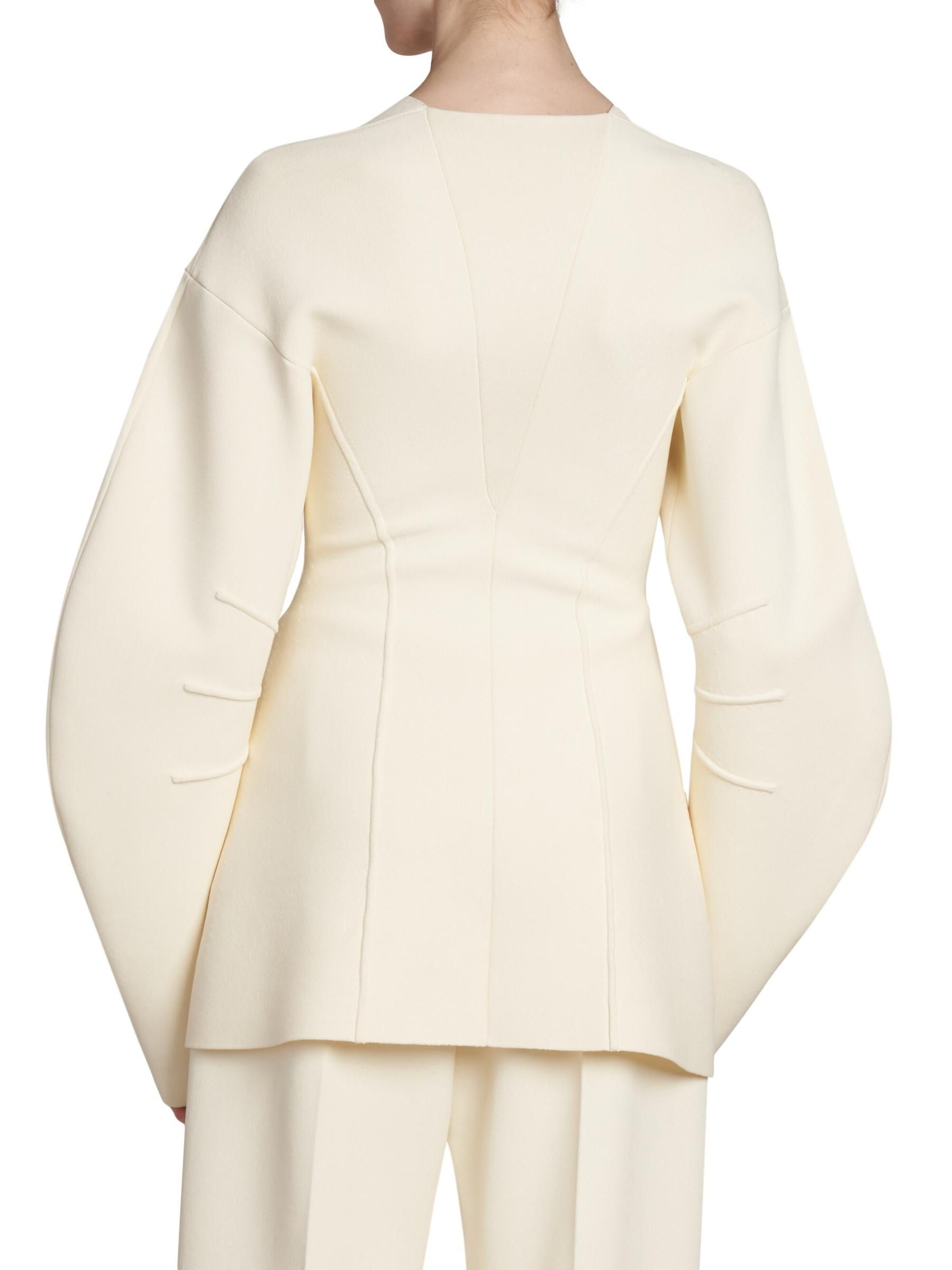 Jil Sander o1w1db10825 Sweater in Cream Size XL / US 12-14 / IT 48-50 - 3 Thumbnail