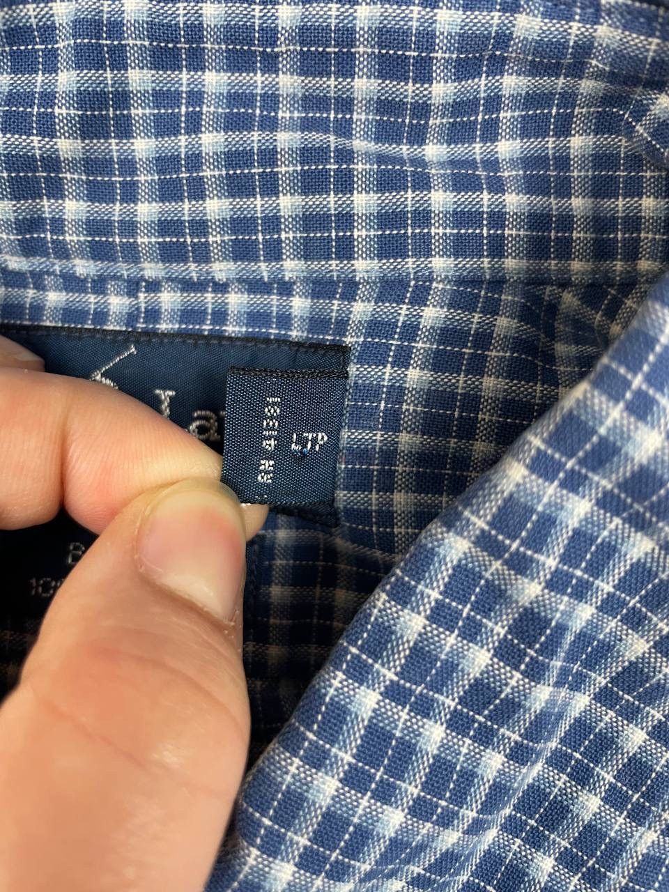 Ralph Lauren Ralph Lauren Men Cotton Shirt Button Down Check Blue White Size US L / EU 52-54 / 3 - 6 Thumbnail