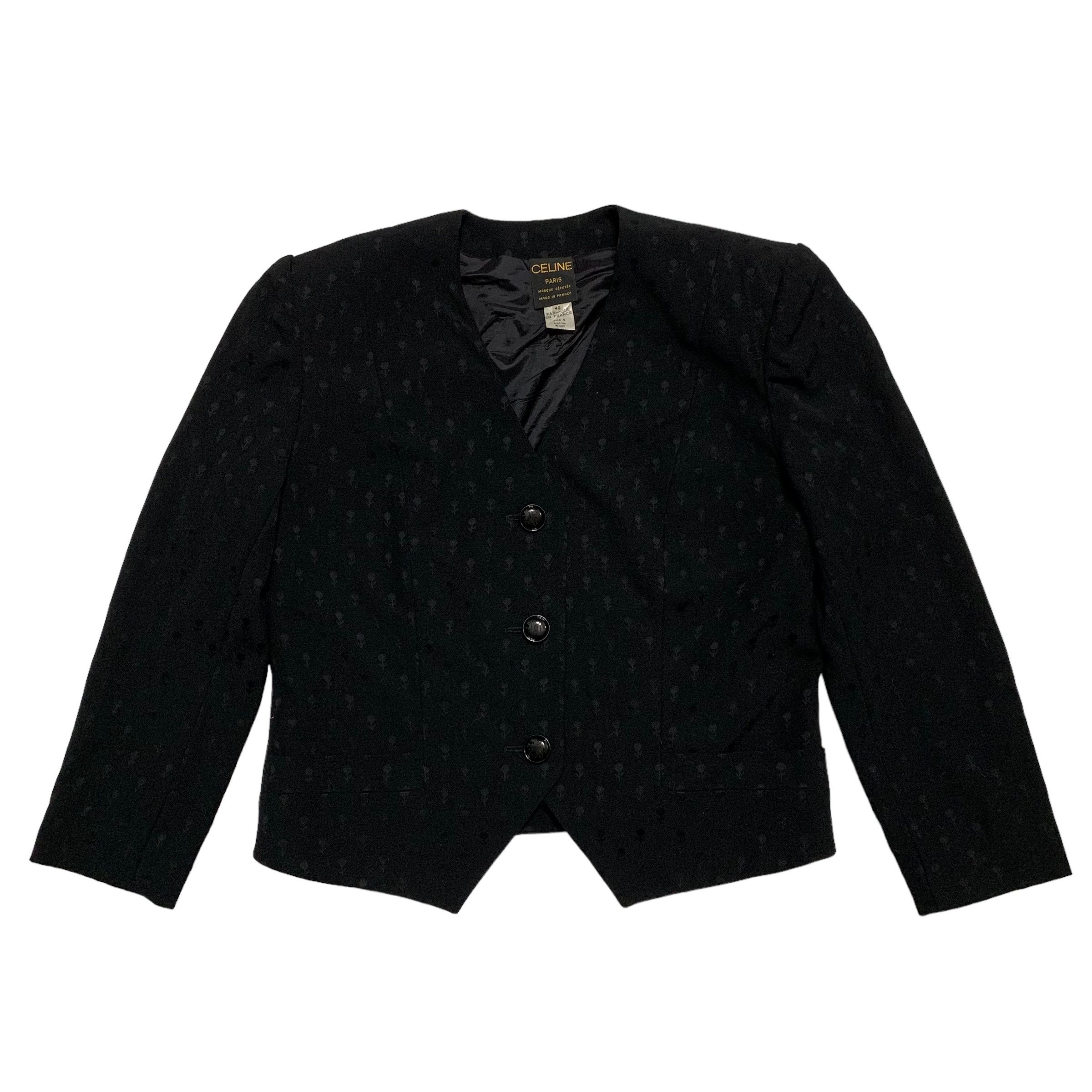 Celine Vintage 70s Celine Monogram Jacket Size M / US 6-8 / IT 42-44 - 1 Thumbnail