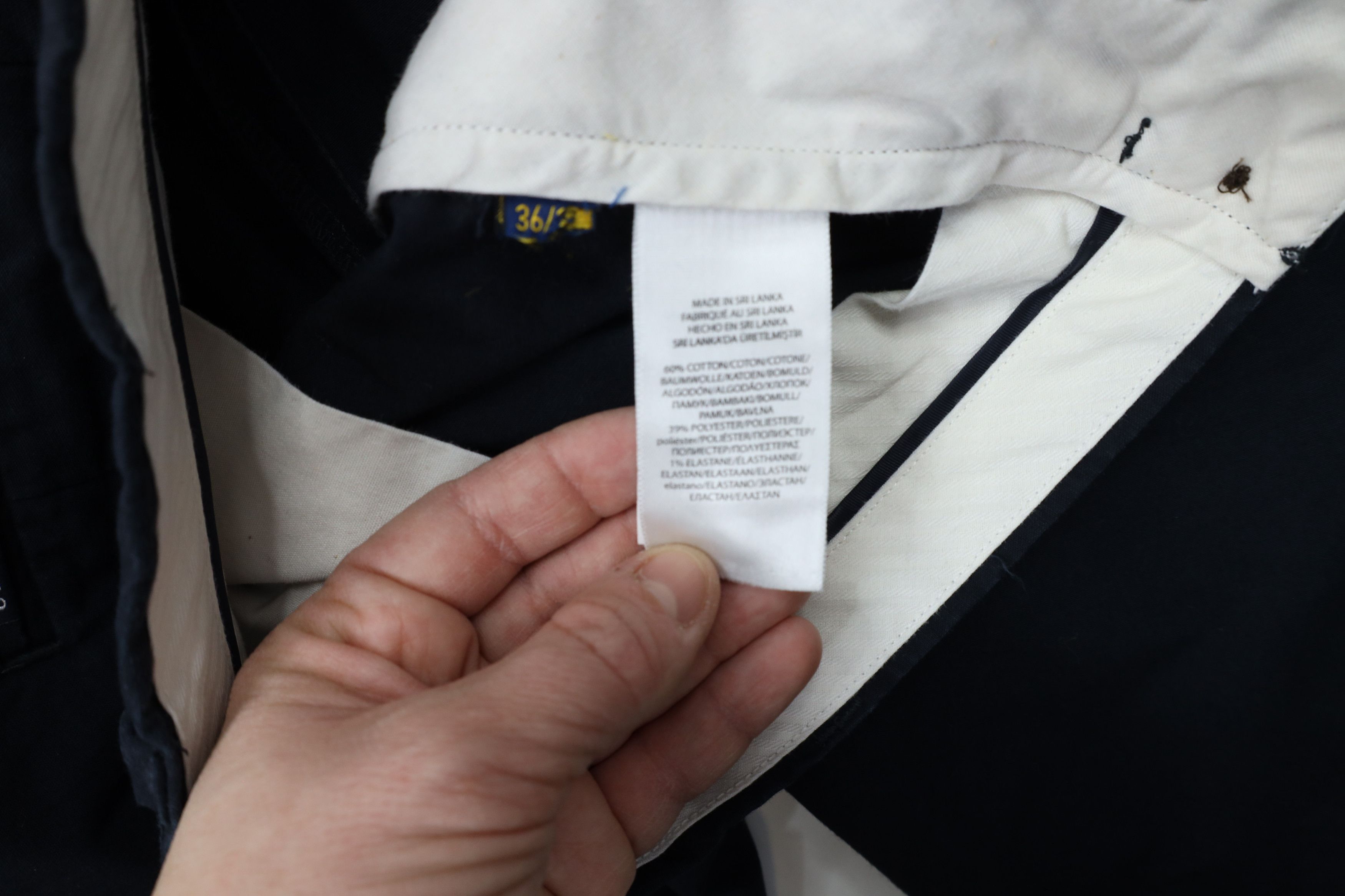 Ralph Lauren × Vintage Vintage Y2K Ralph Lauren Wide Leg Stretch Chino Pants Blue Size US 36 / EU 52 - 8 Thumbnail