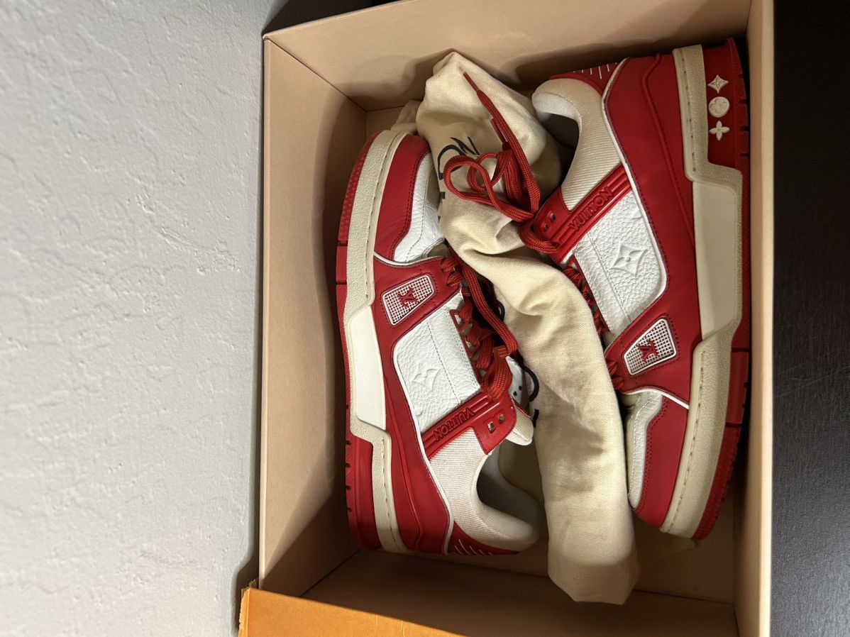 Louis Vuitton Louis Vuitton Red Trainers Size US 8.5 / EU 41-42 - 8 Thumbnail