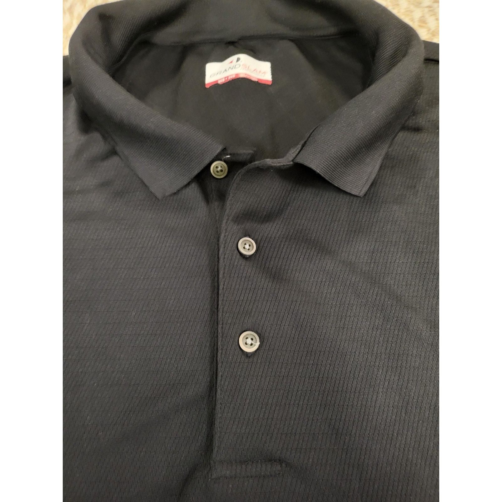 Grand Slam Grand Slam Men's Size 3XL Black Short Sleeve Golf Shirt Size US XXL / EU 58 / 5 - 2 Thumbnail