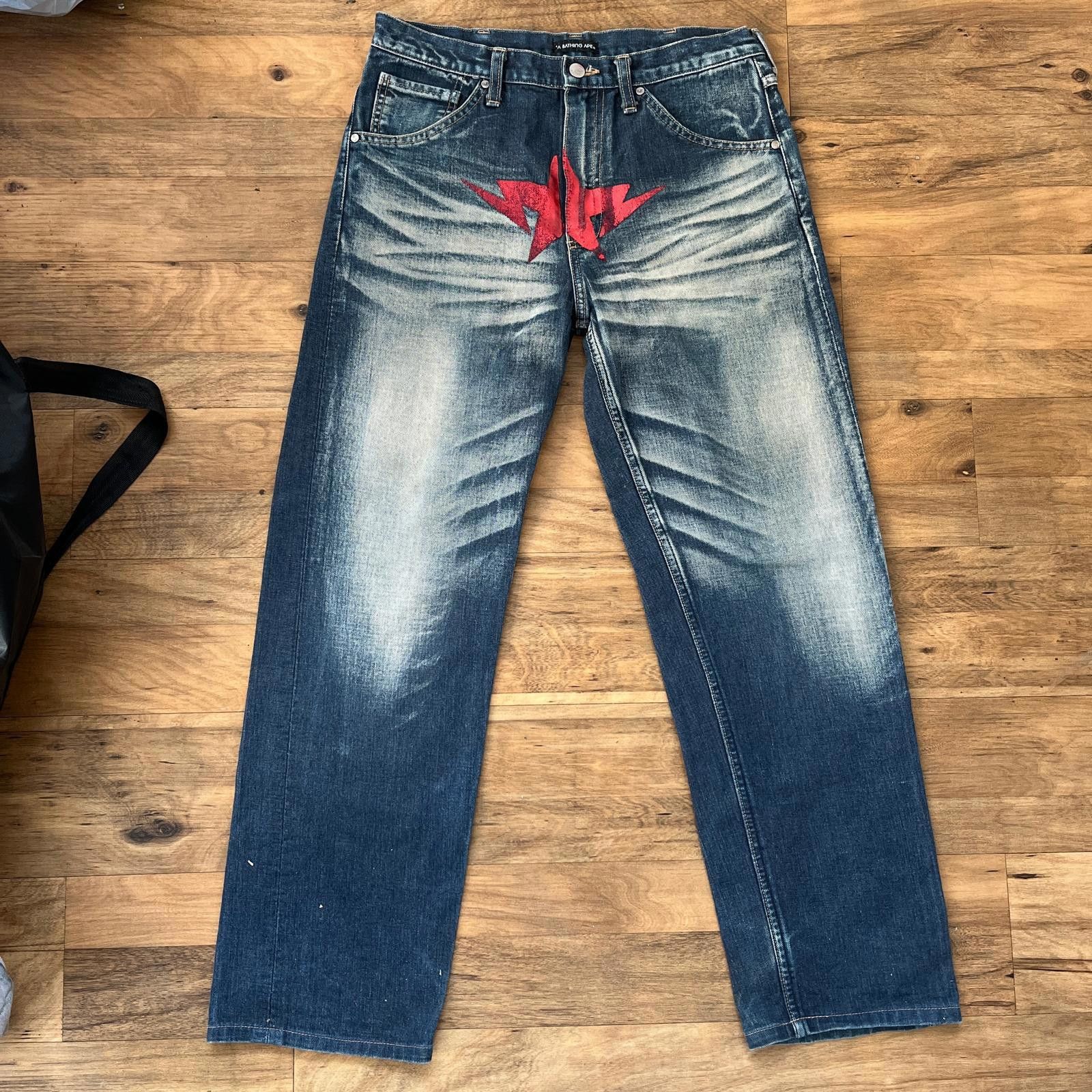 Bape BAPE Bapesta Star Jeans - A Bathing Ape Size US 32 / EU 48 - 1 Thumbnail