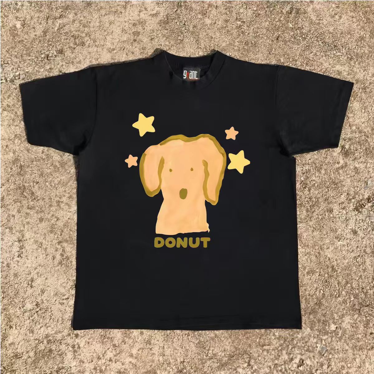 Vintage Black washed vintage puppy print t-shirt Size US M / EU 48-50 / 2 - 1 Thumbnail