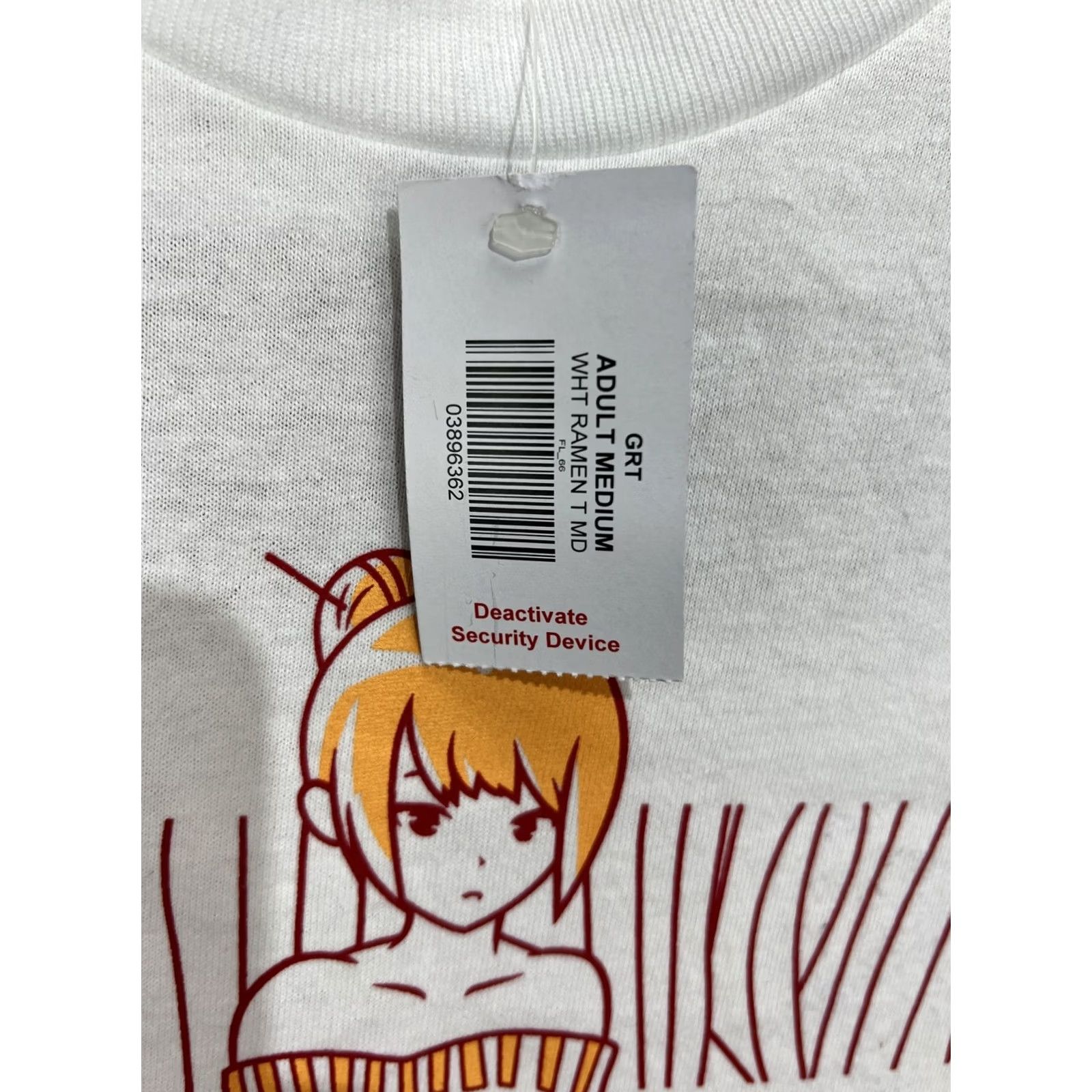 Hot Topic Fresh Tango Anime Ramen White T Shirt Medium Men Regular Size M White Graphic Print NWT Cotton Knit Crew Neck Short Sleeve Vintage No Size US M / EU 48-50 / 2 - 3 Thumbnail