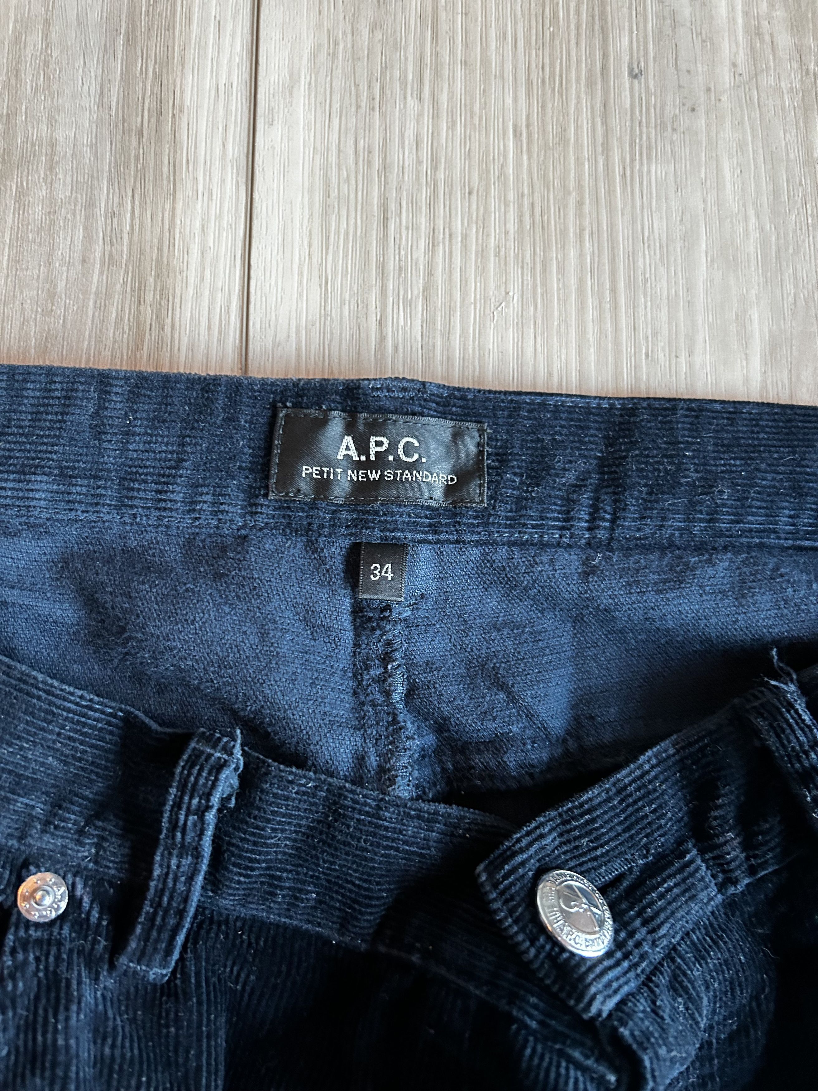A.P.C. A.P.C. Petite Standard Navy Blue Corduroy Pants Size US 34 / EU 50 - 3 Thumbnail