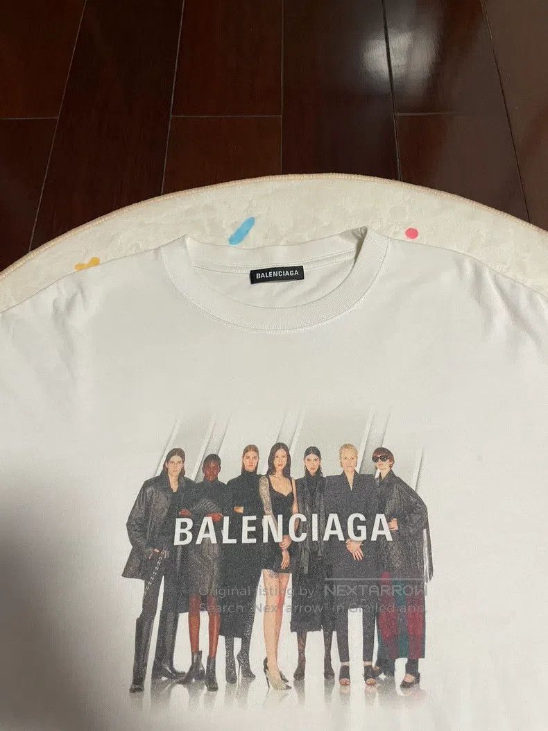 Balenciaga Balenciaga Short-sleeved band T-shirt, white Size US M / EU 48-50 / 2 - 2 Thumbnail
