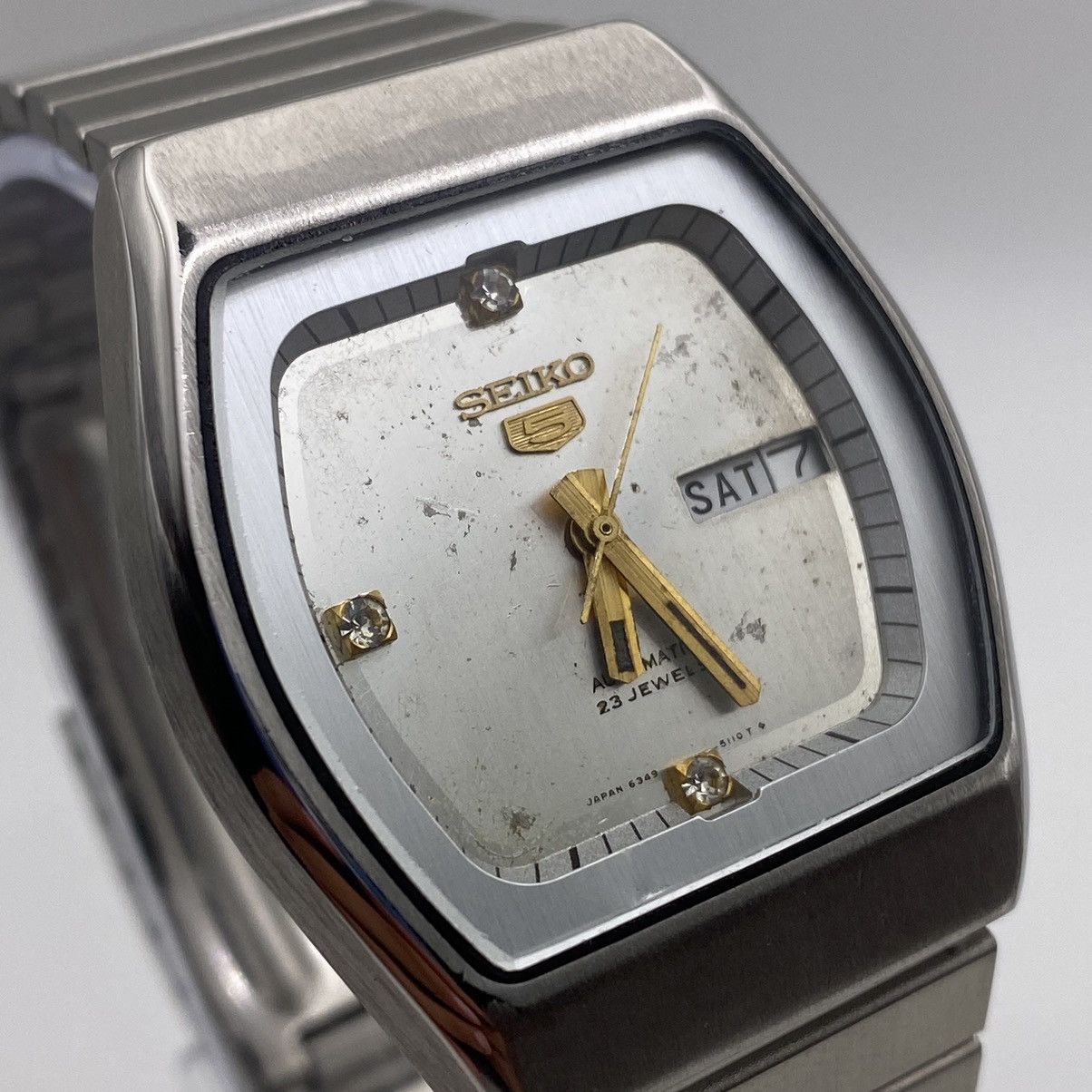 Seiko Seiko 5 Automatic Men’s Watch Vintage Style 35mm Rare Look Size 36 - 5 Thumbnail