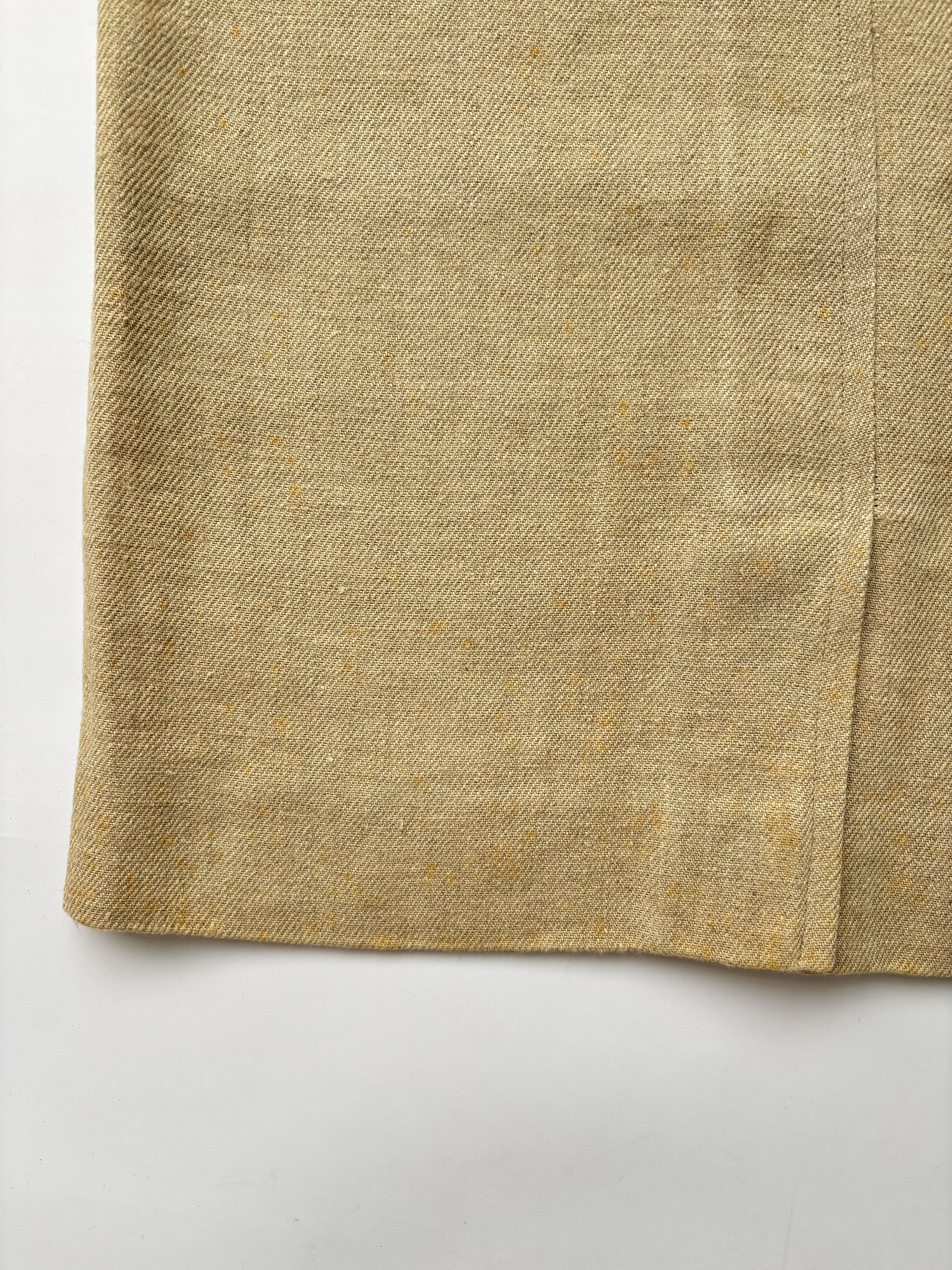 Hermes ⚡️QUICK SALE⚡️Hermes by Margiela Beige Linen Skirt Size 28" / US 6 / IT 42 - 11 Thumbnail