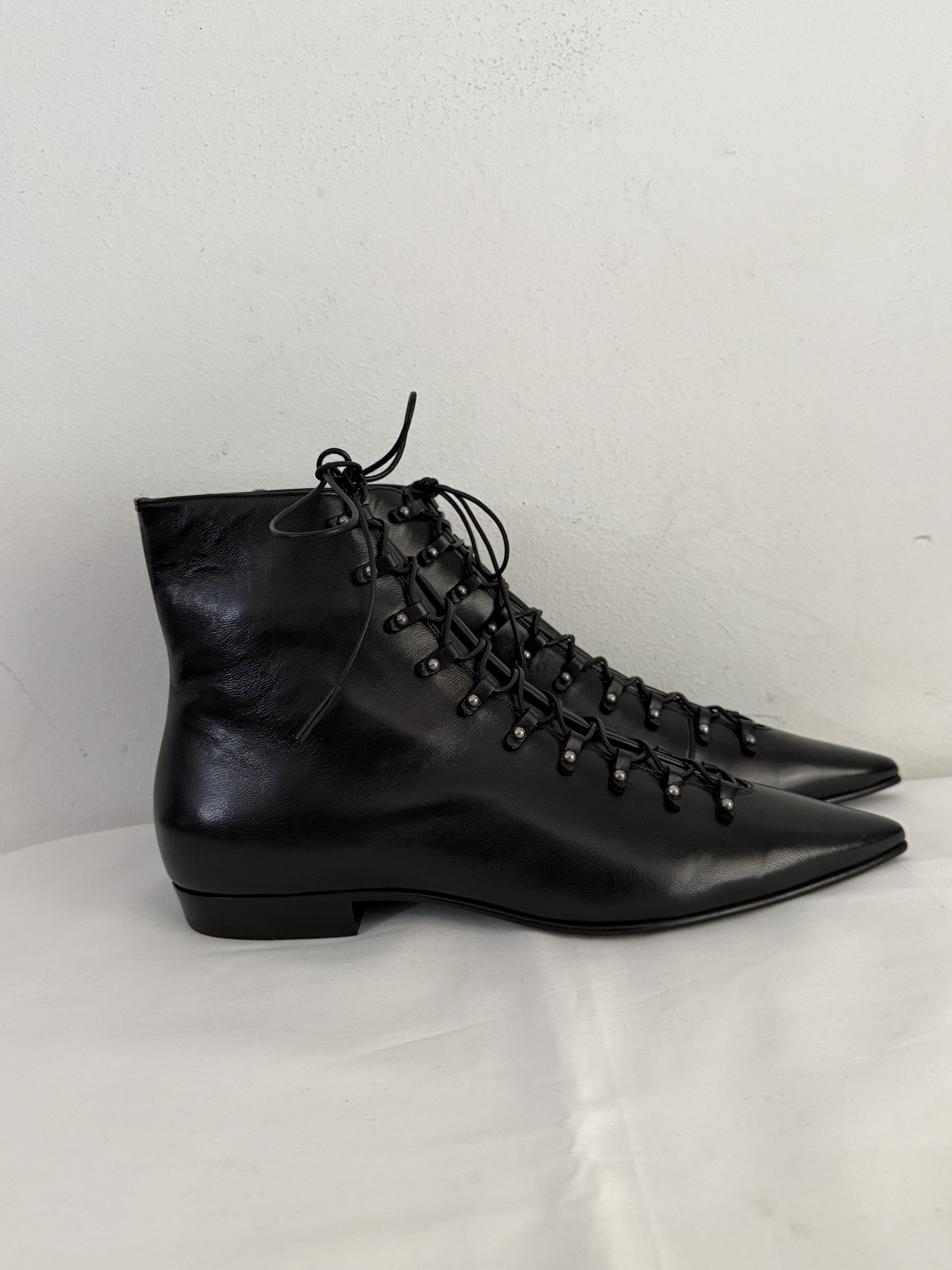 Saint Laurent Paris Saint Laurent Levine 15 Lace-Up Boots Size US 9.5 / EU 42-43 - 6 Thumbnail